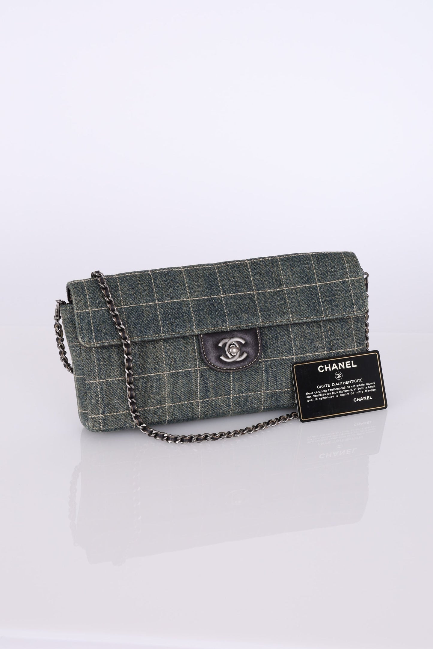 Chanel 2000 Denim East West Flap