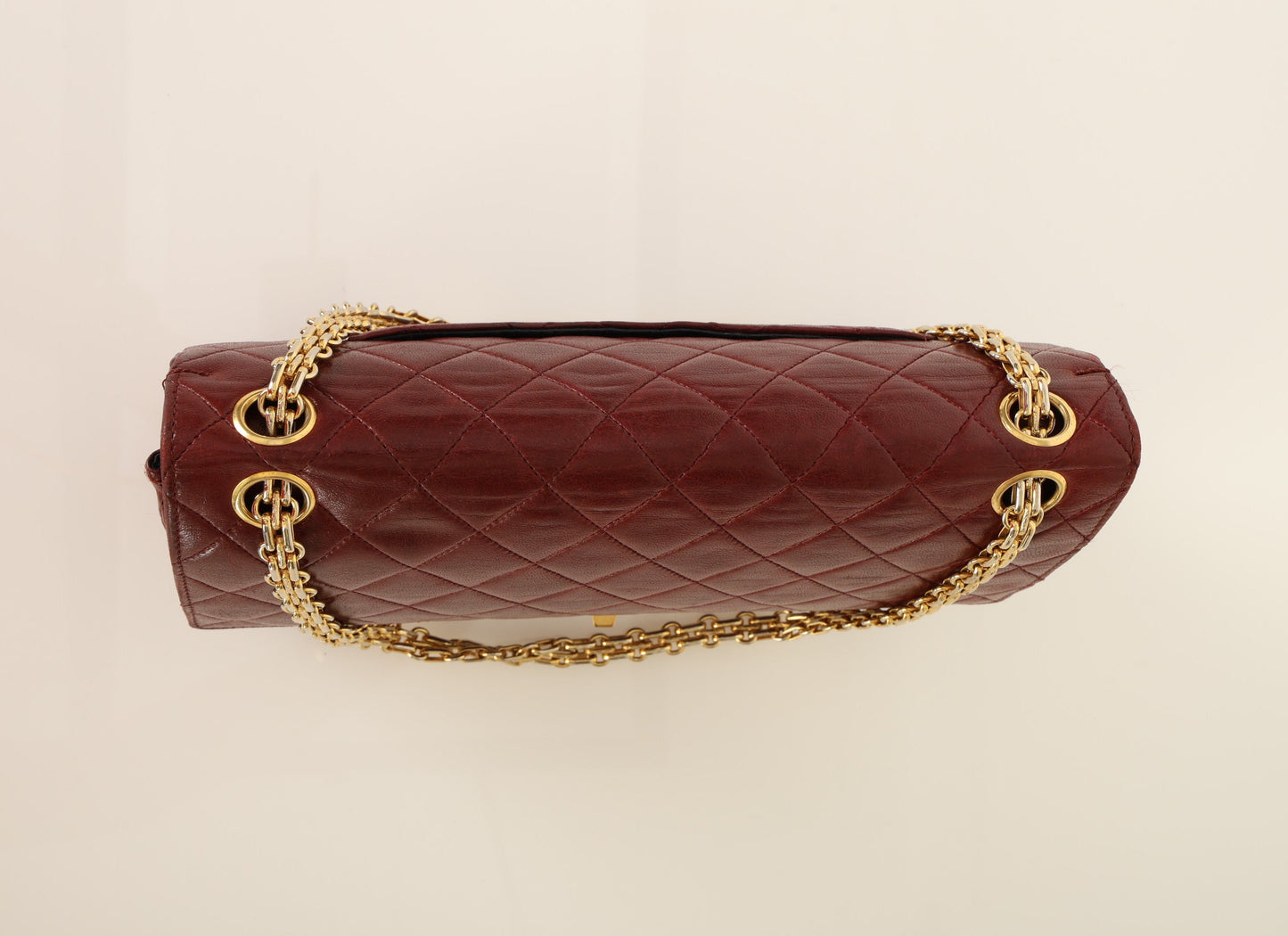 Chanel 1989 Red Lambskin Re-Issue Double Flap