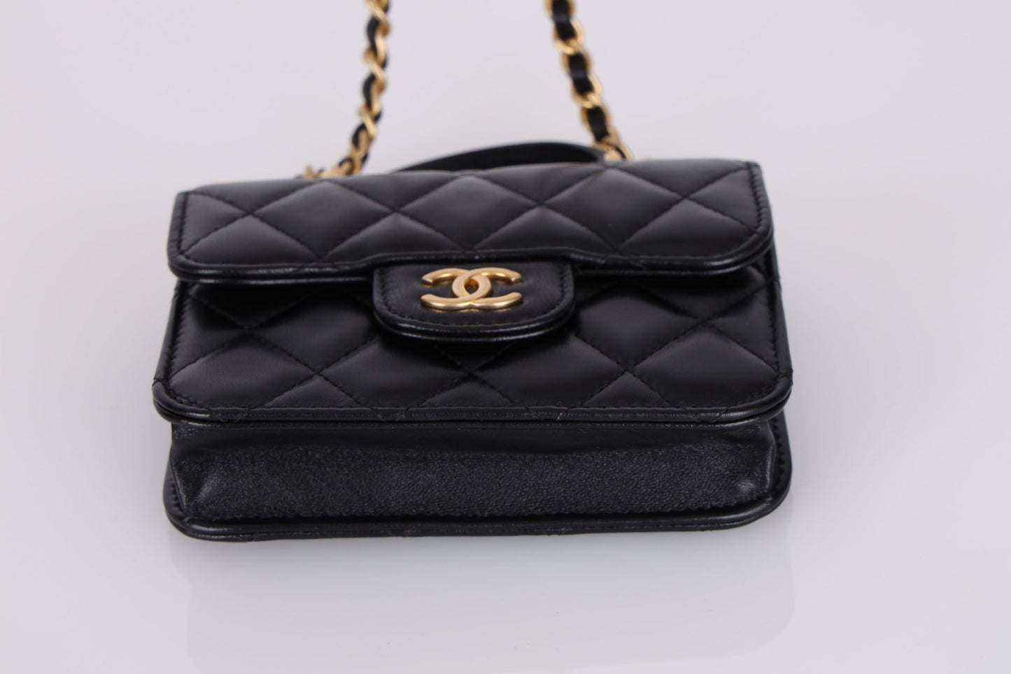 Chanel 2021 Lambskin Mini Top Handle
