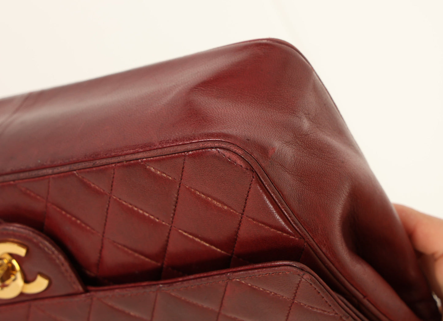 Chanel 1989 Red Lambskin Re-Issue Double Flap