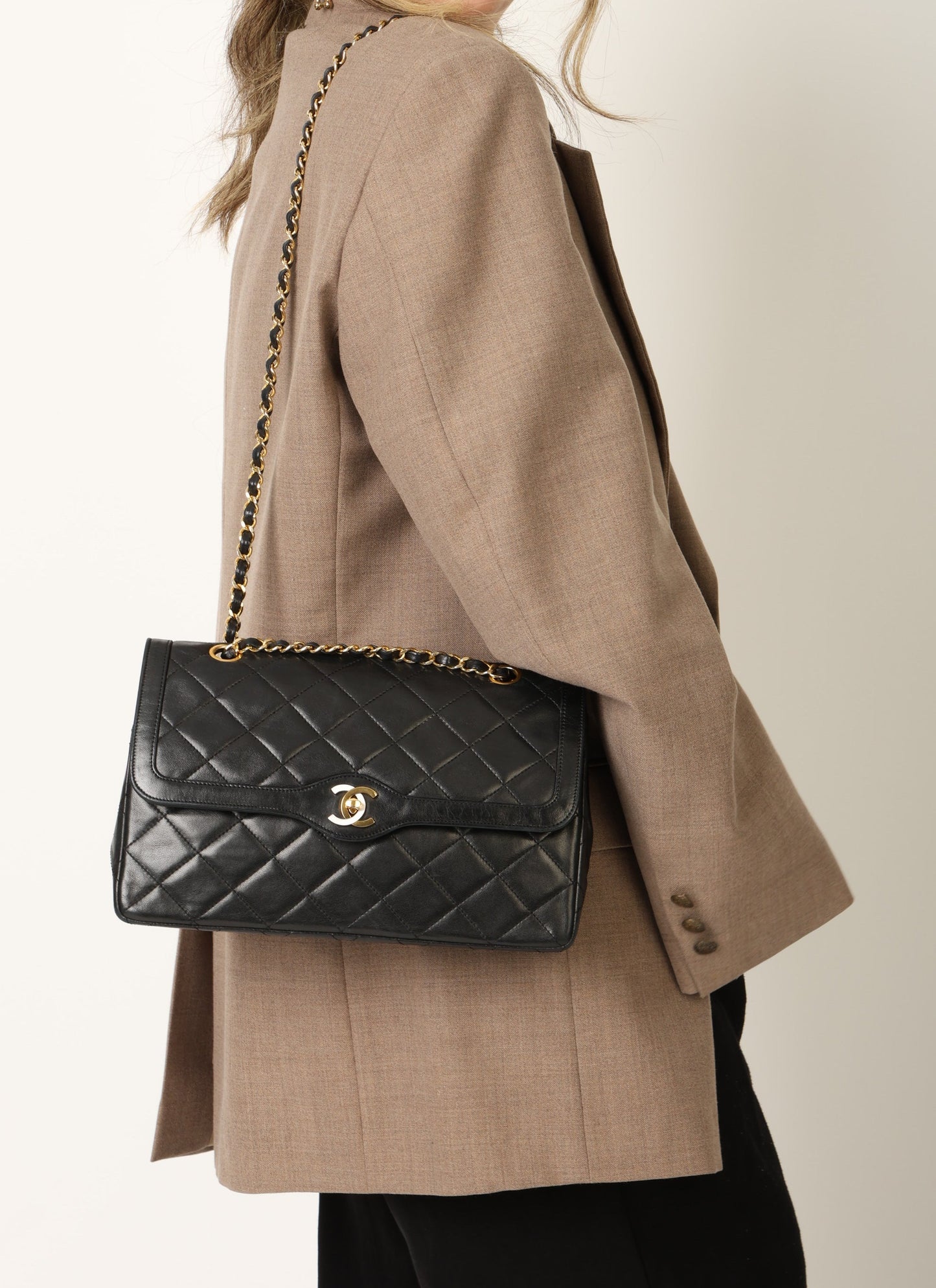 Chanel 1989 Lambskin Paris Double Flap