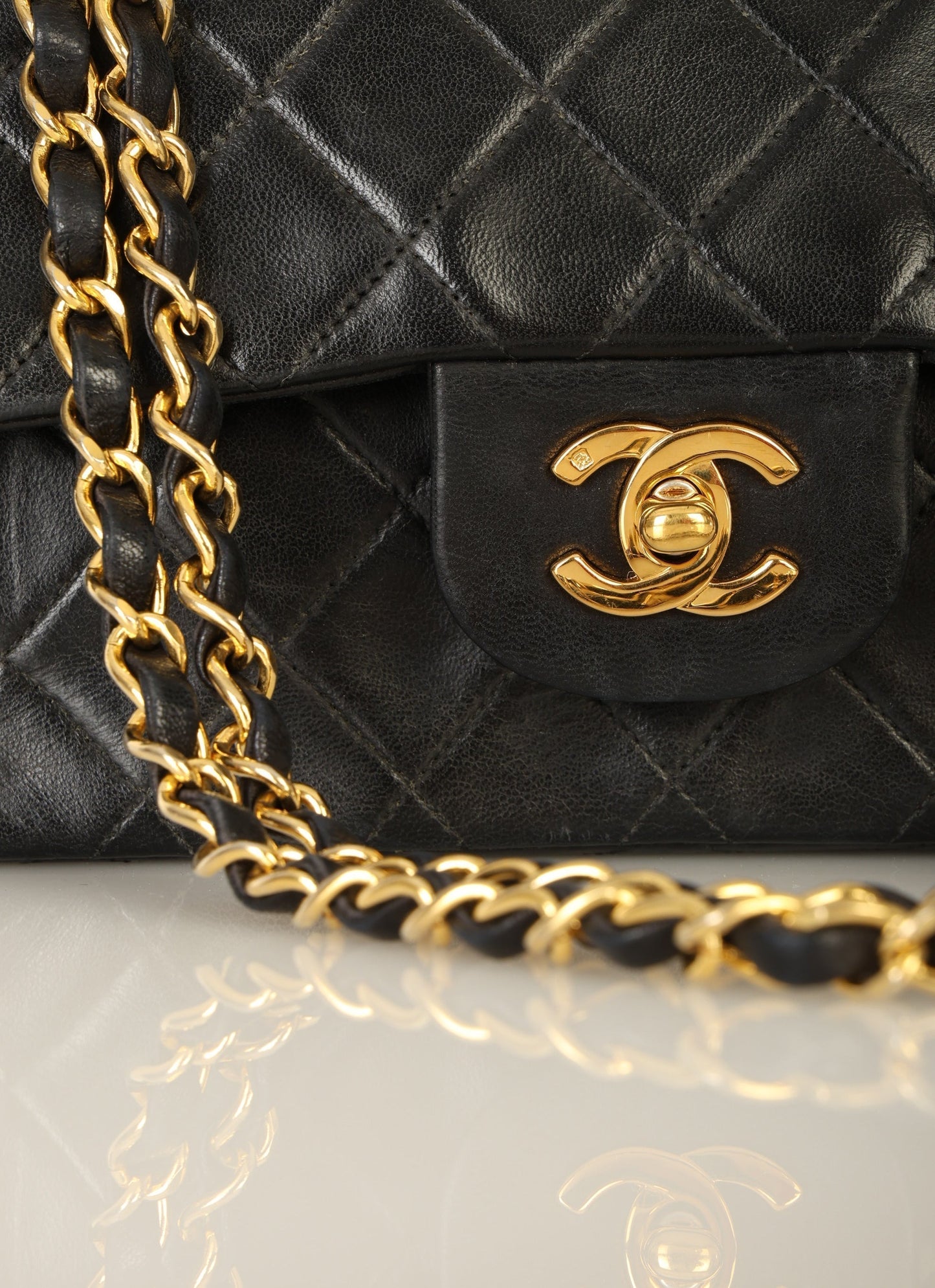 Chanel 1989 Lambskin Small Double Flap