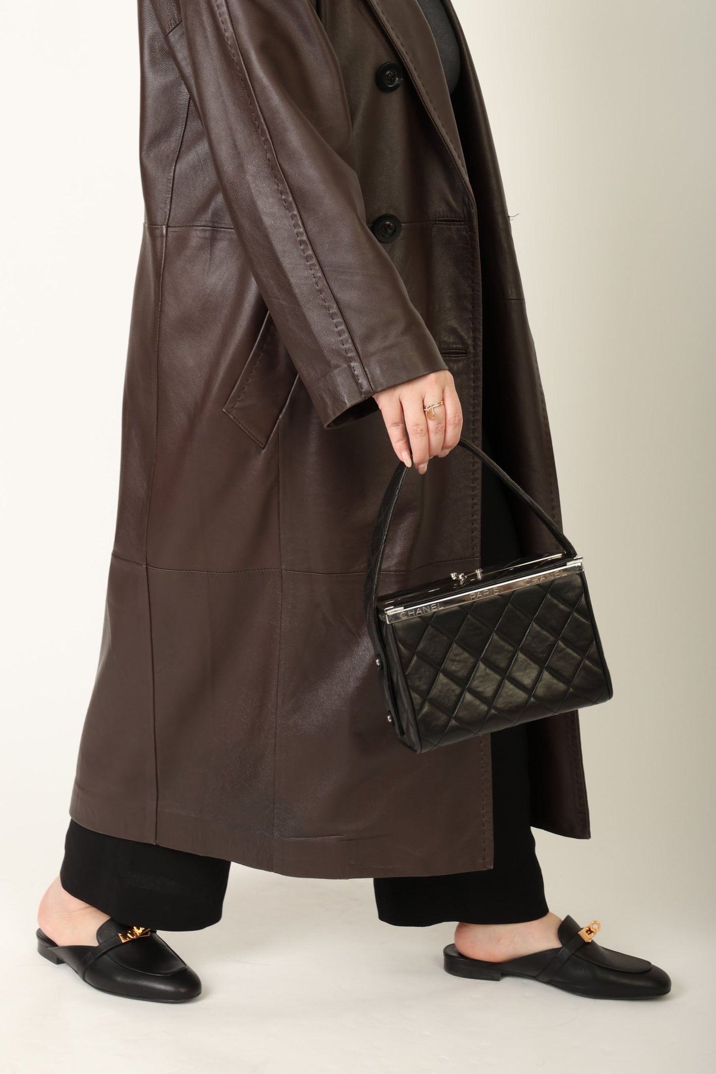 Chanel 1996 Lambskin Top Handle Vanity