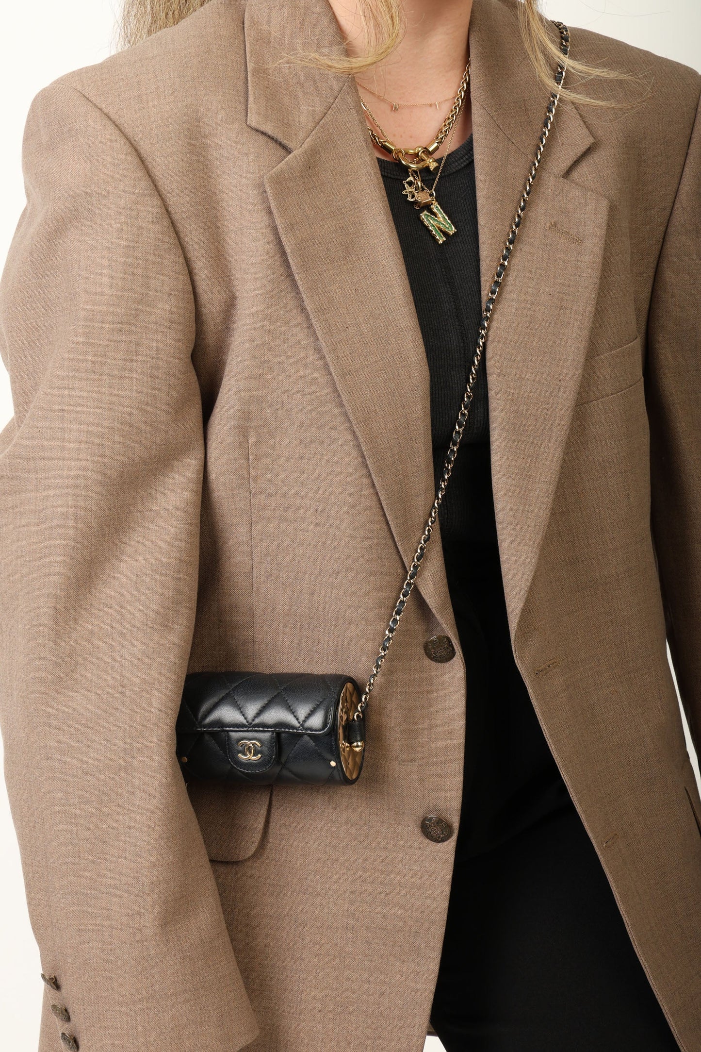 Chanel 2021 Lambskin Chain Minaudi??re