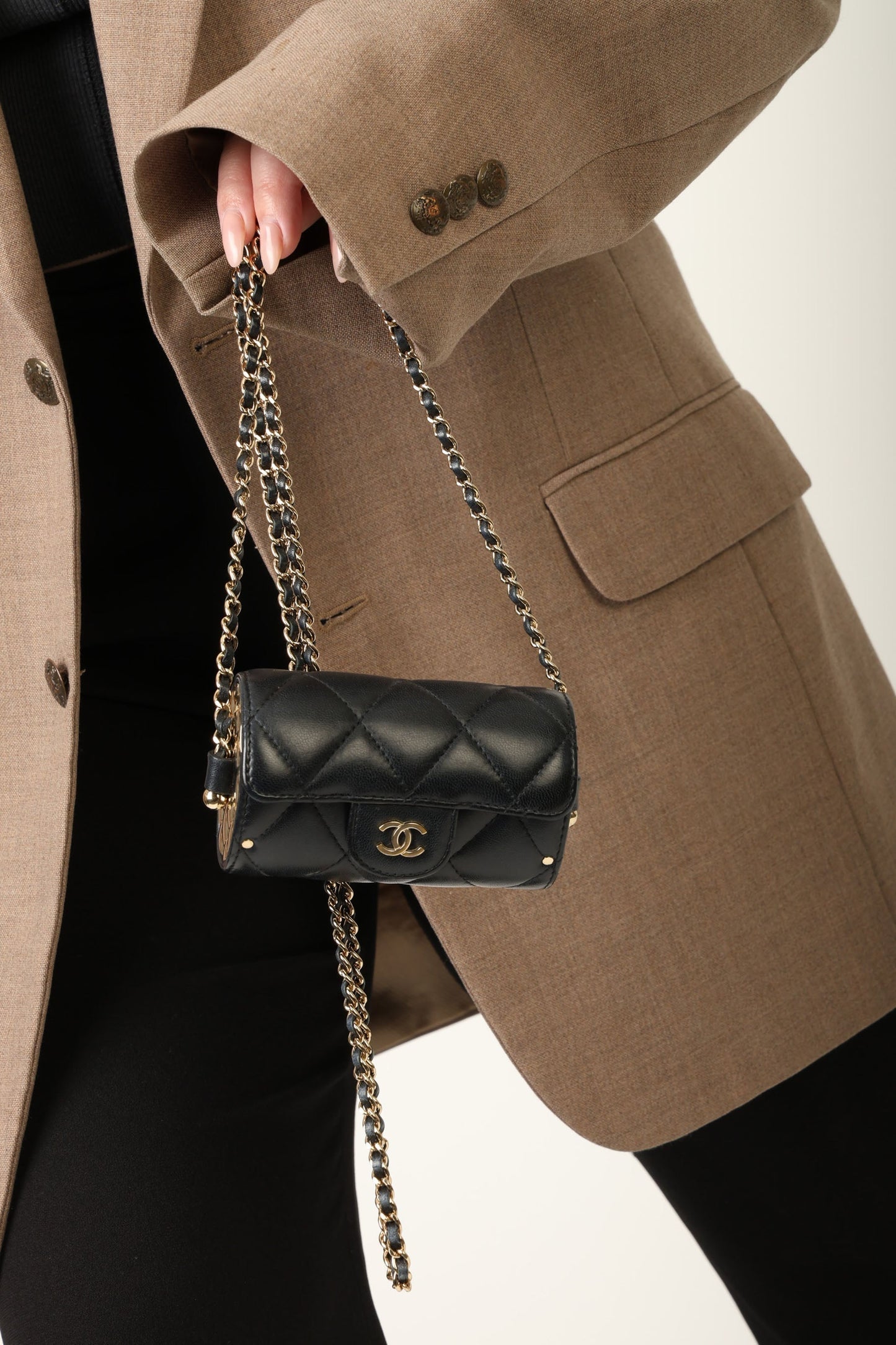 Chanel 2021 Lambskin Chain Minaudi??re