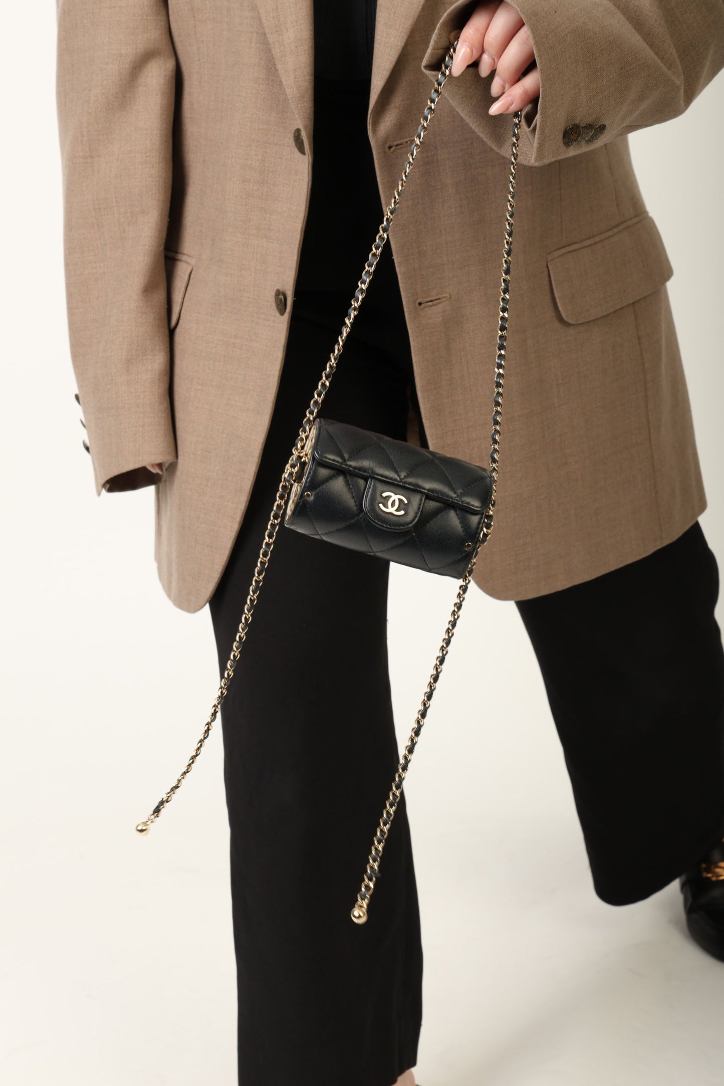 Chanel 2021 Lambskin Chain Minaudi??re