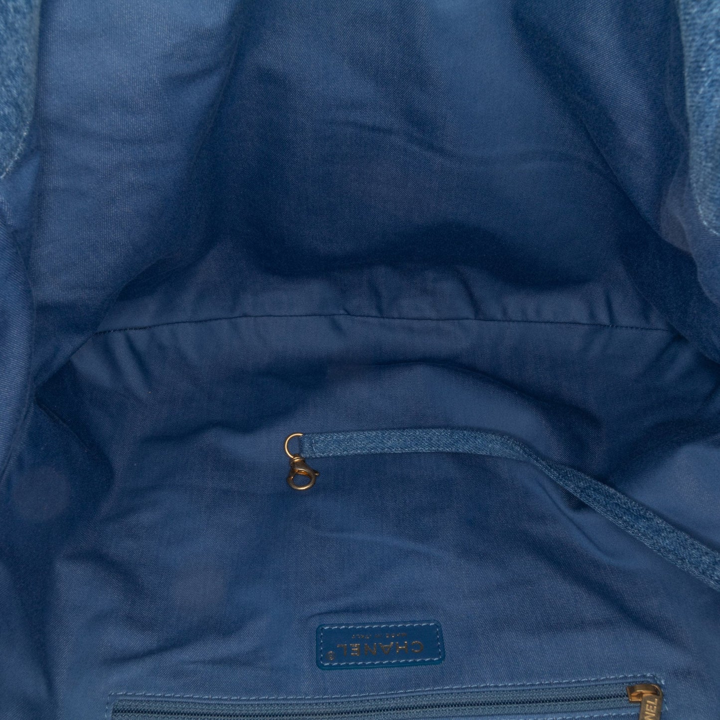 Chanel Sac Maxi Quilted Denim Mood Hobo