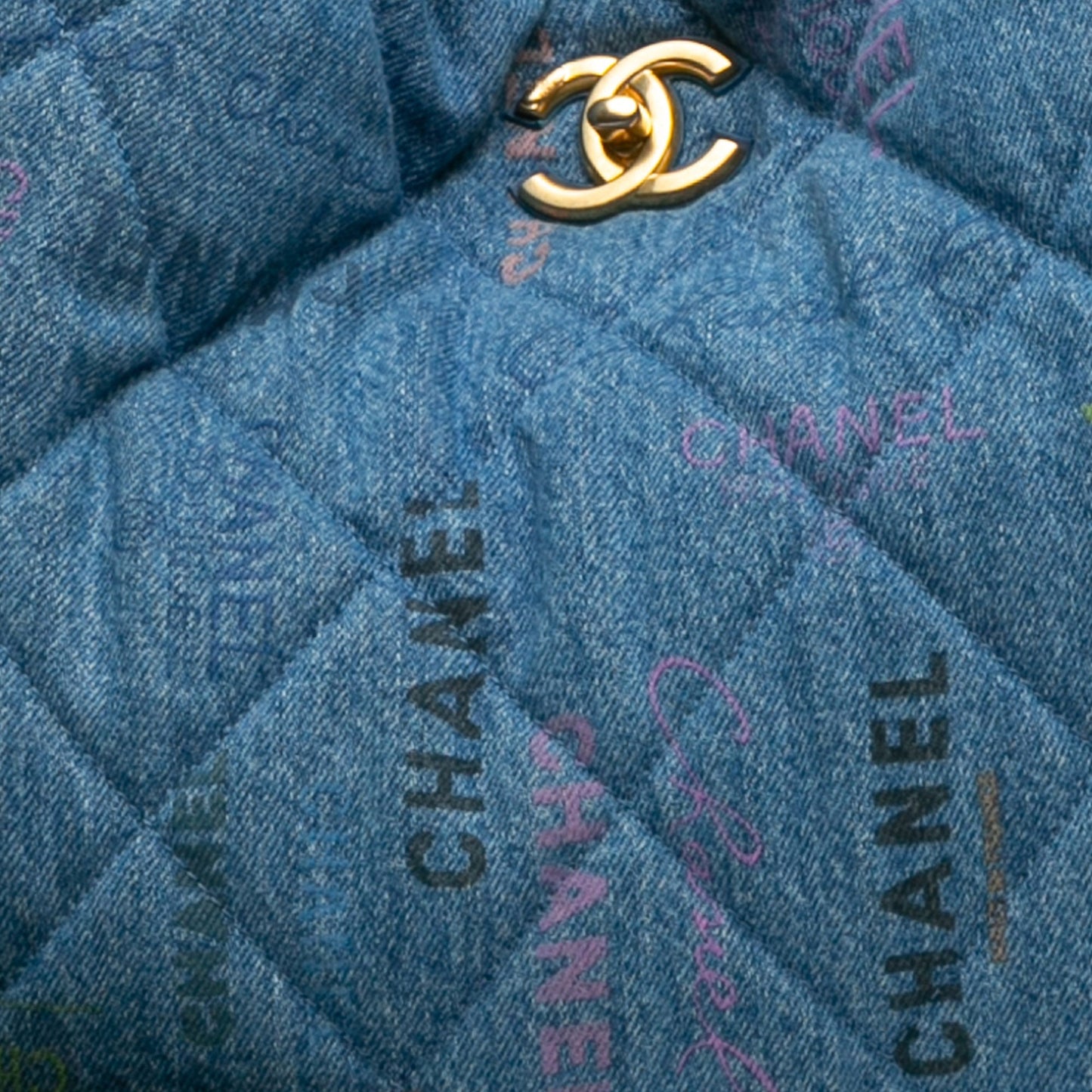 Chanel Sac Maxi Quilted Denim Mood Hobo