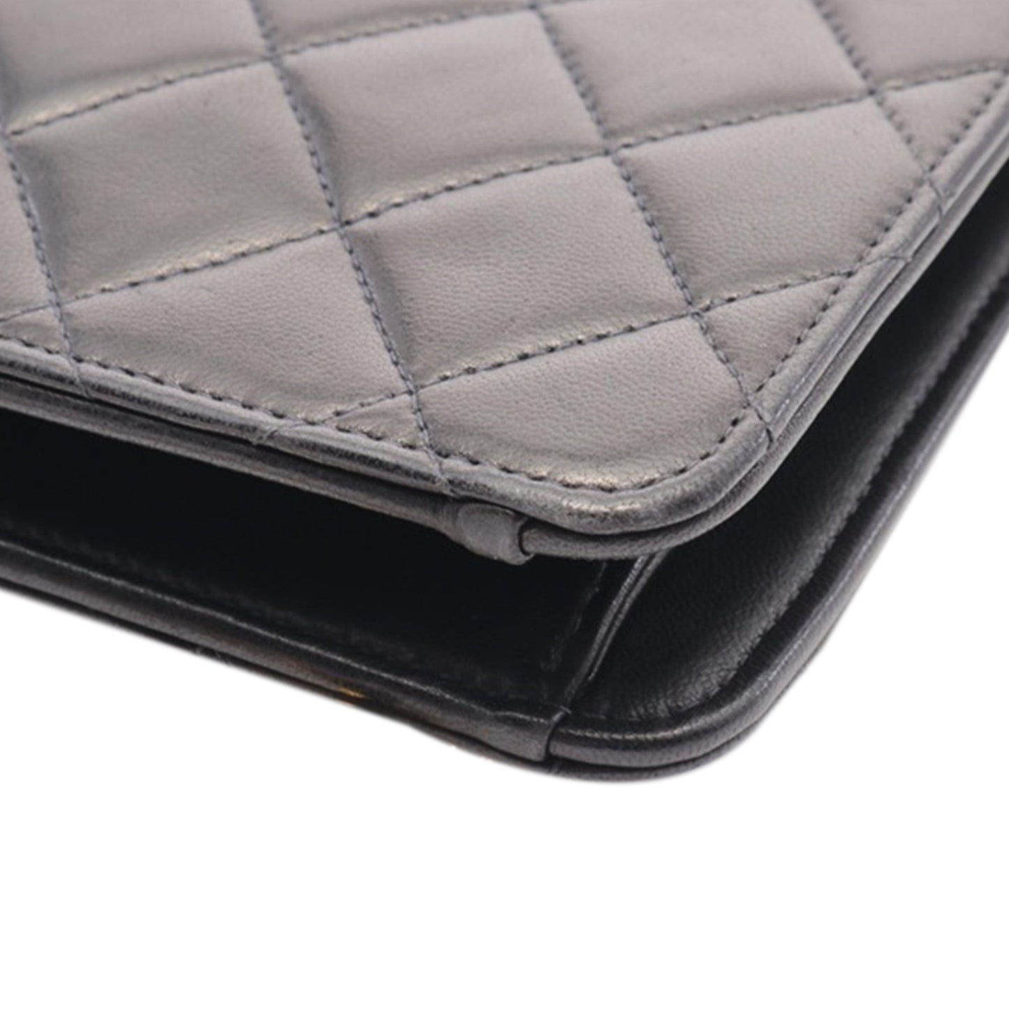 Black Chanel Quilted Lambskin Single Flap Shoulder Bag