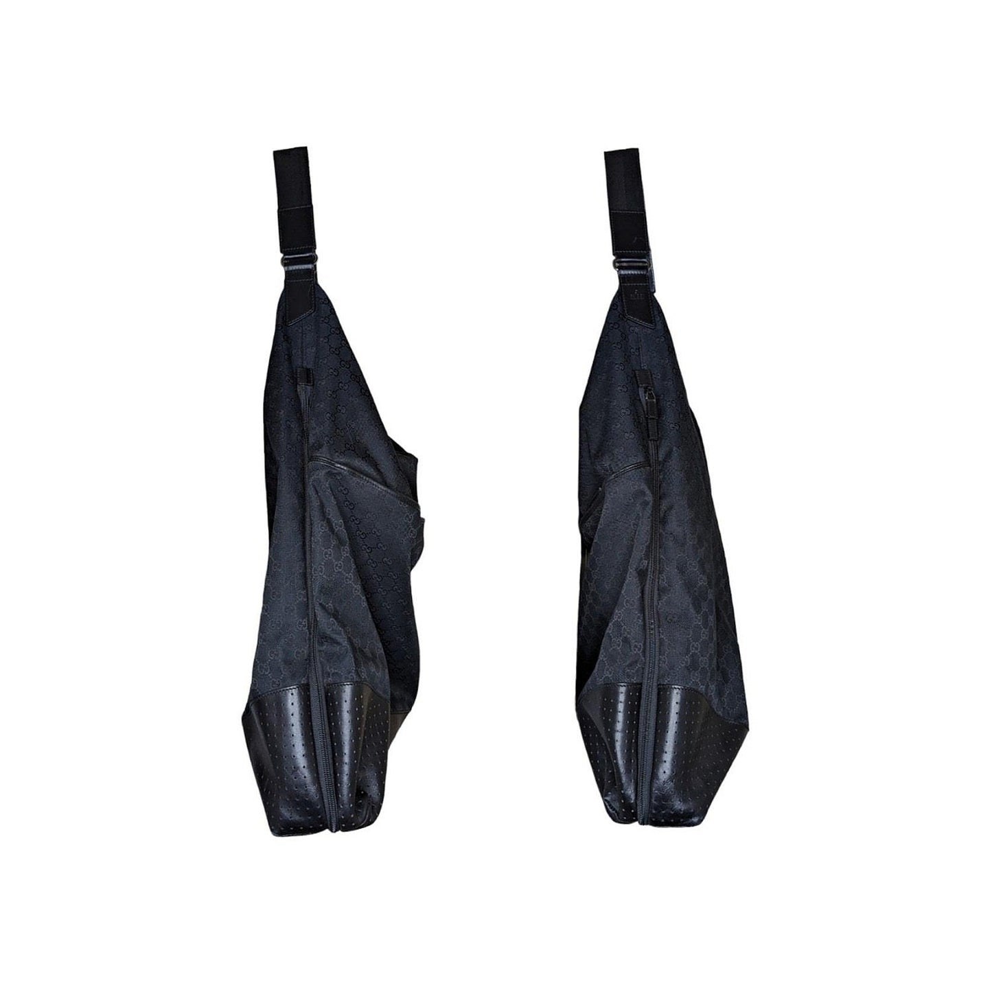 Gucci Black Nylon GG Monogram Garment Hobo