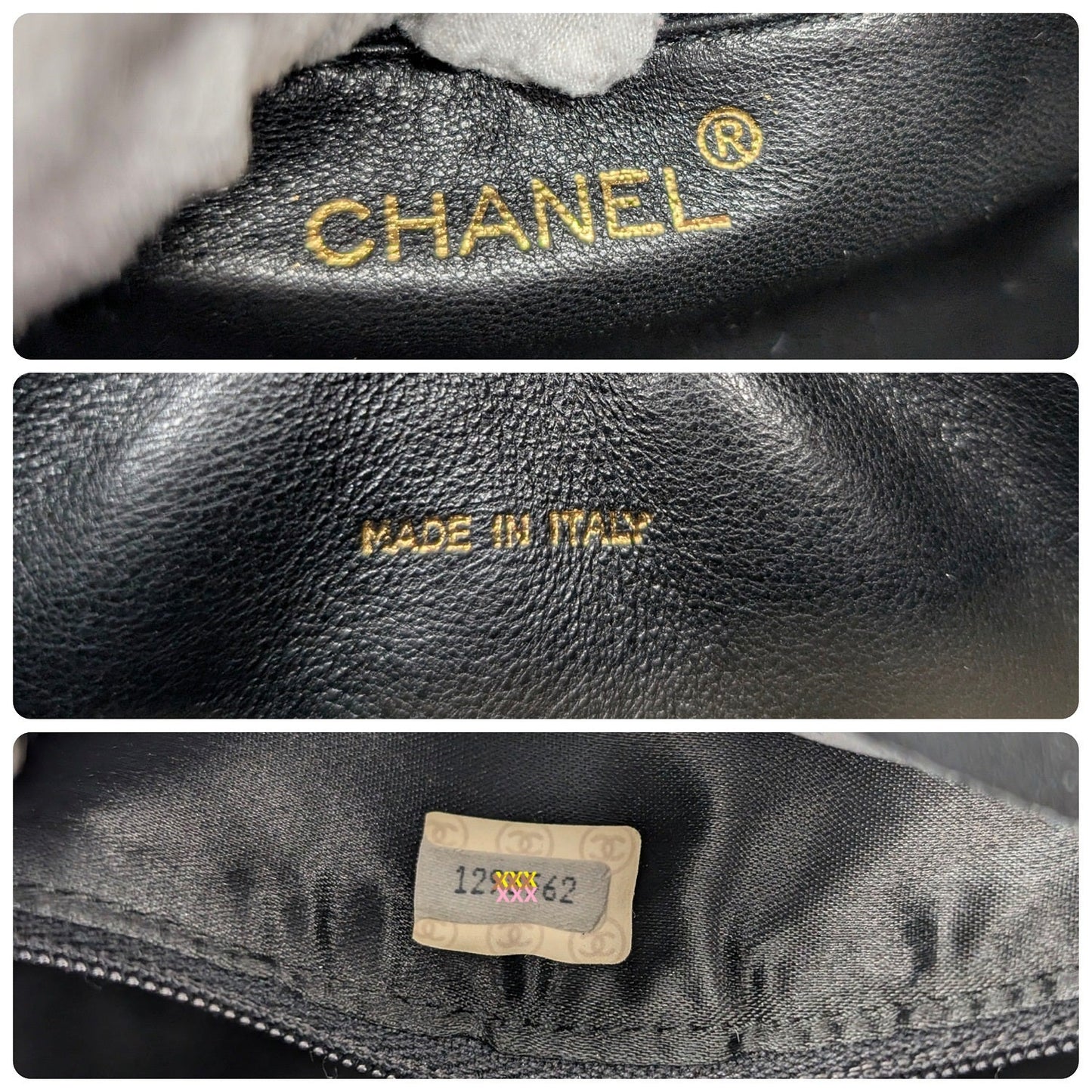 Chanel Vintage Black Quilted Lambskin CC Camera Bag