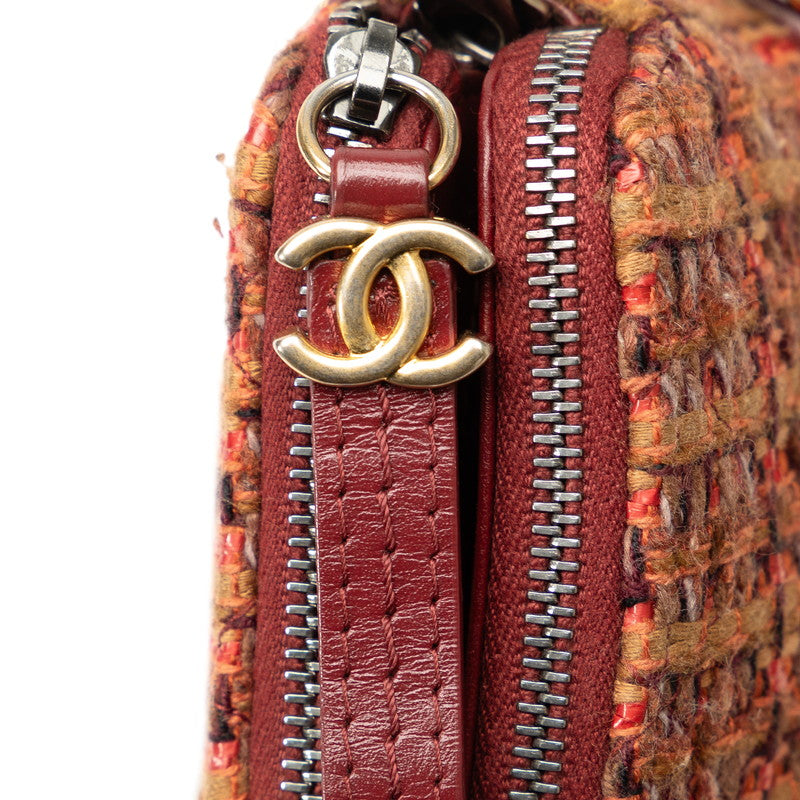 Chanel Tweed Calfskin Gabrielle Small Hobo Chain Shoulder Bag A94505
