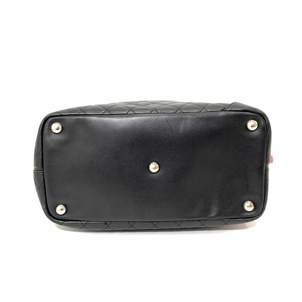 Chanel Cambon Large Tote Bag Black Leather