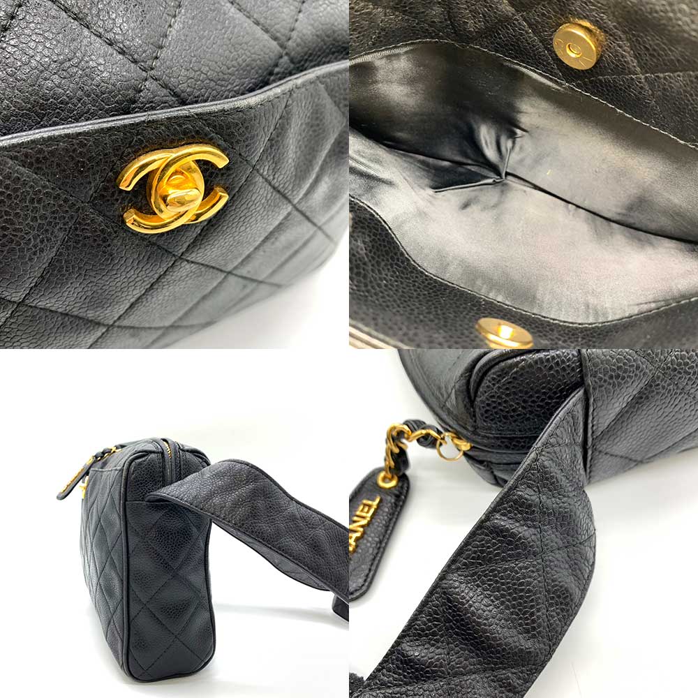 Chanel Caviar Skin Matelasse Shoulder Bag