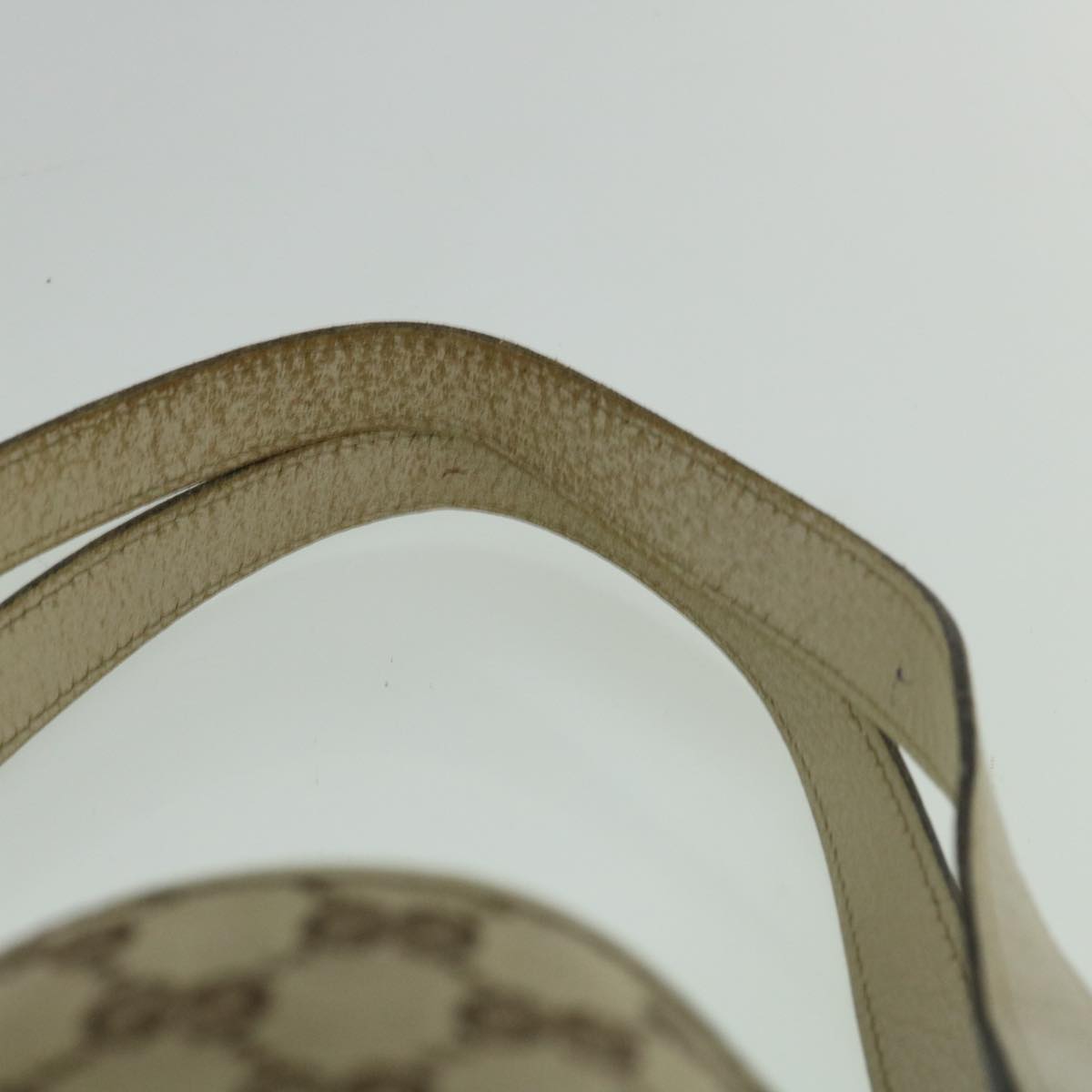 GUCCI GG Canvas Tote Bag Beige White 130736 60142