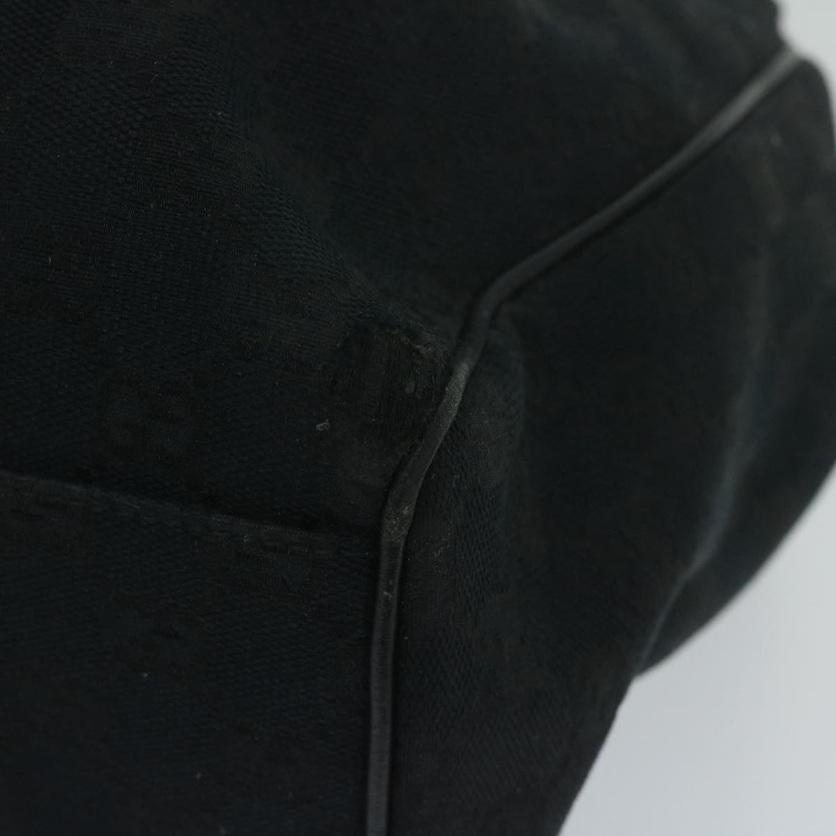 GUCCI GG Canvas Tote Bag Black 211944 60147