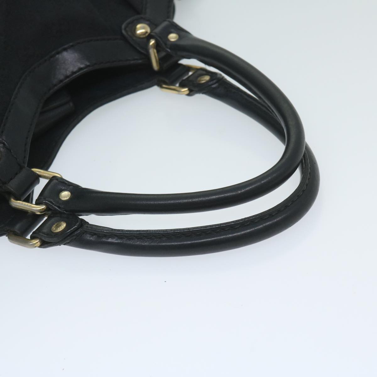 GUCCI GG Canvas Tote Bag Black 211944 60147