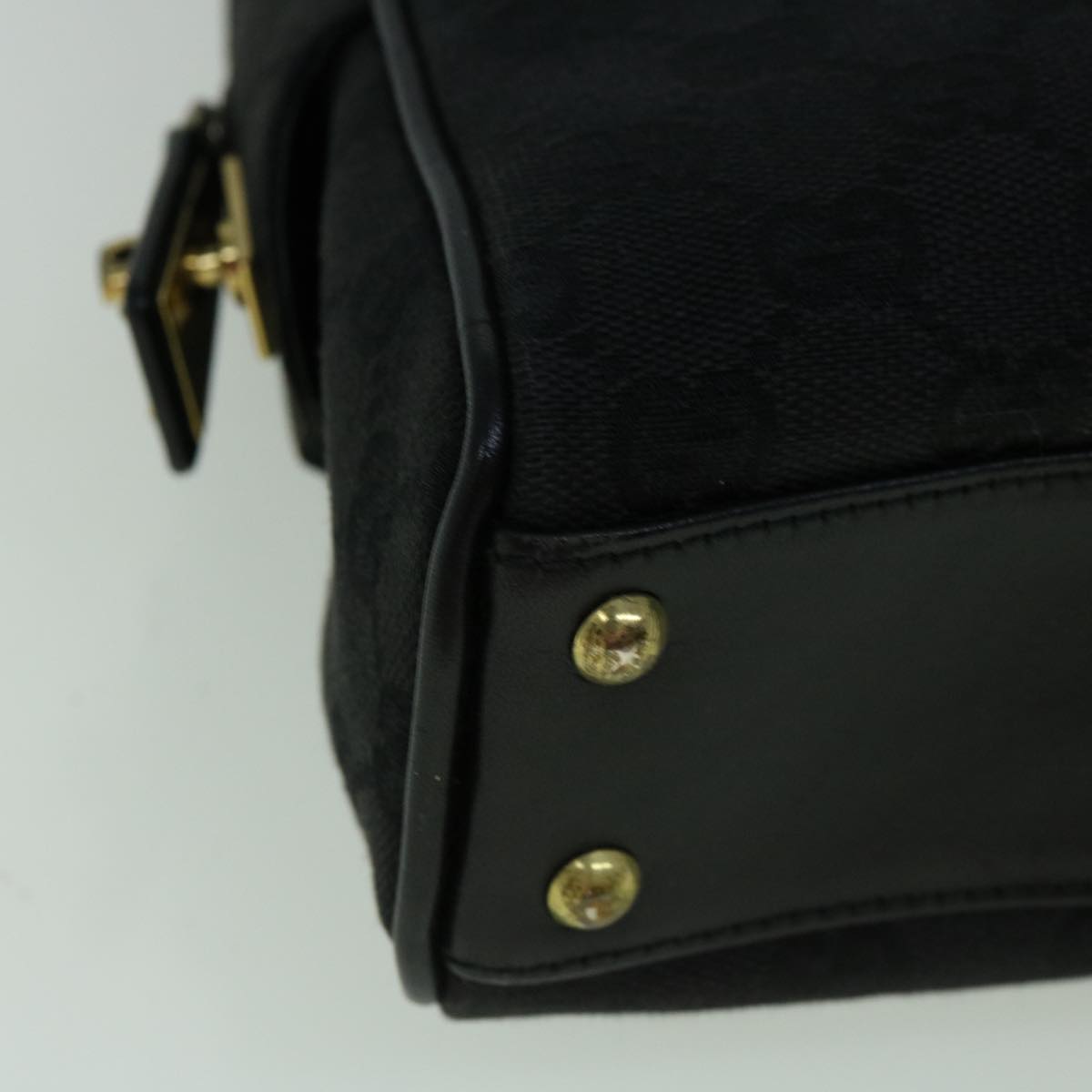 GUCCI GG Canvas Tote Bag Black 90674 60151