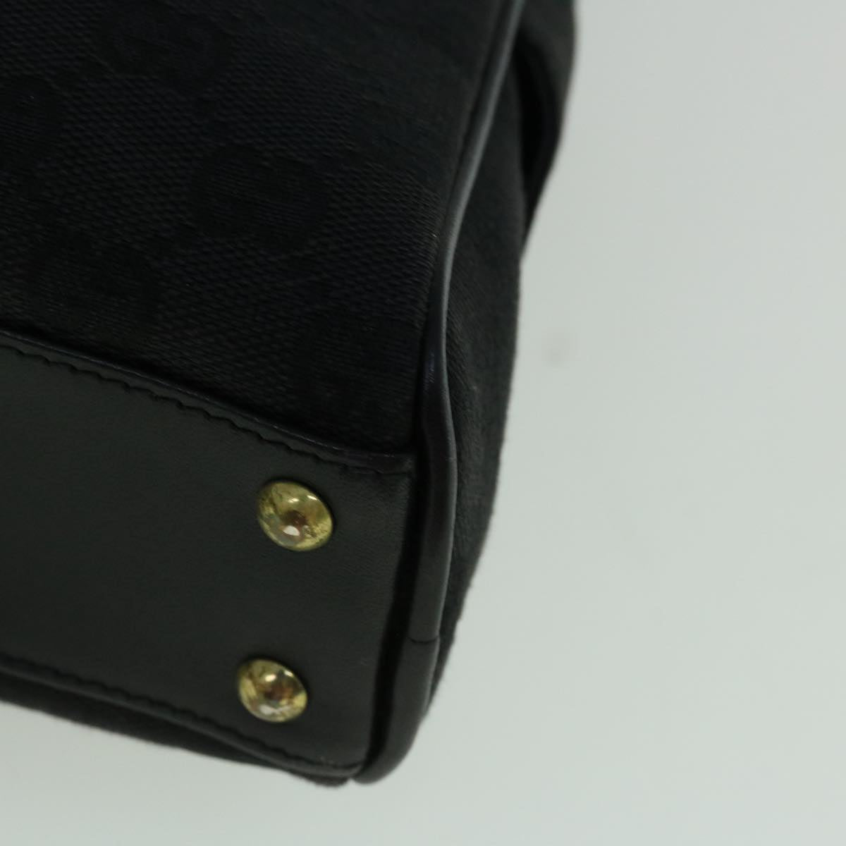 GUCCI GG Canvas Tote Bag Black 90674 60151