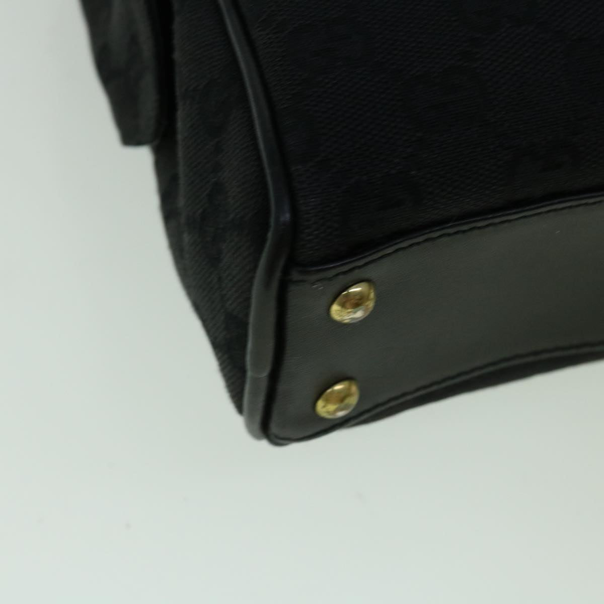 GUCCI GG Canvas Tote Bag Black 90674 60151