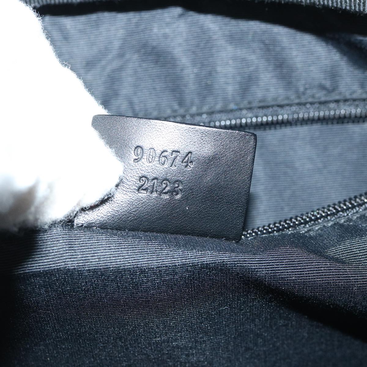 GUCCI GG Canvas Tote Bag Black 90674 60151