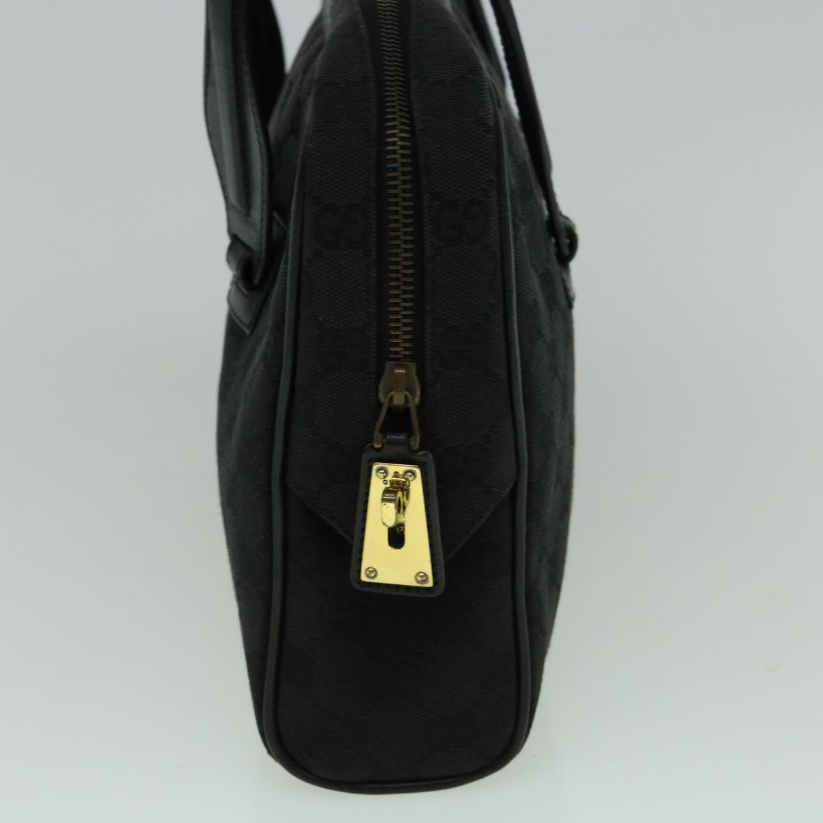 GUCCI GG Canvas Tote Bag Black 90674 60151