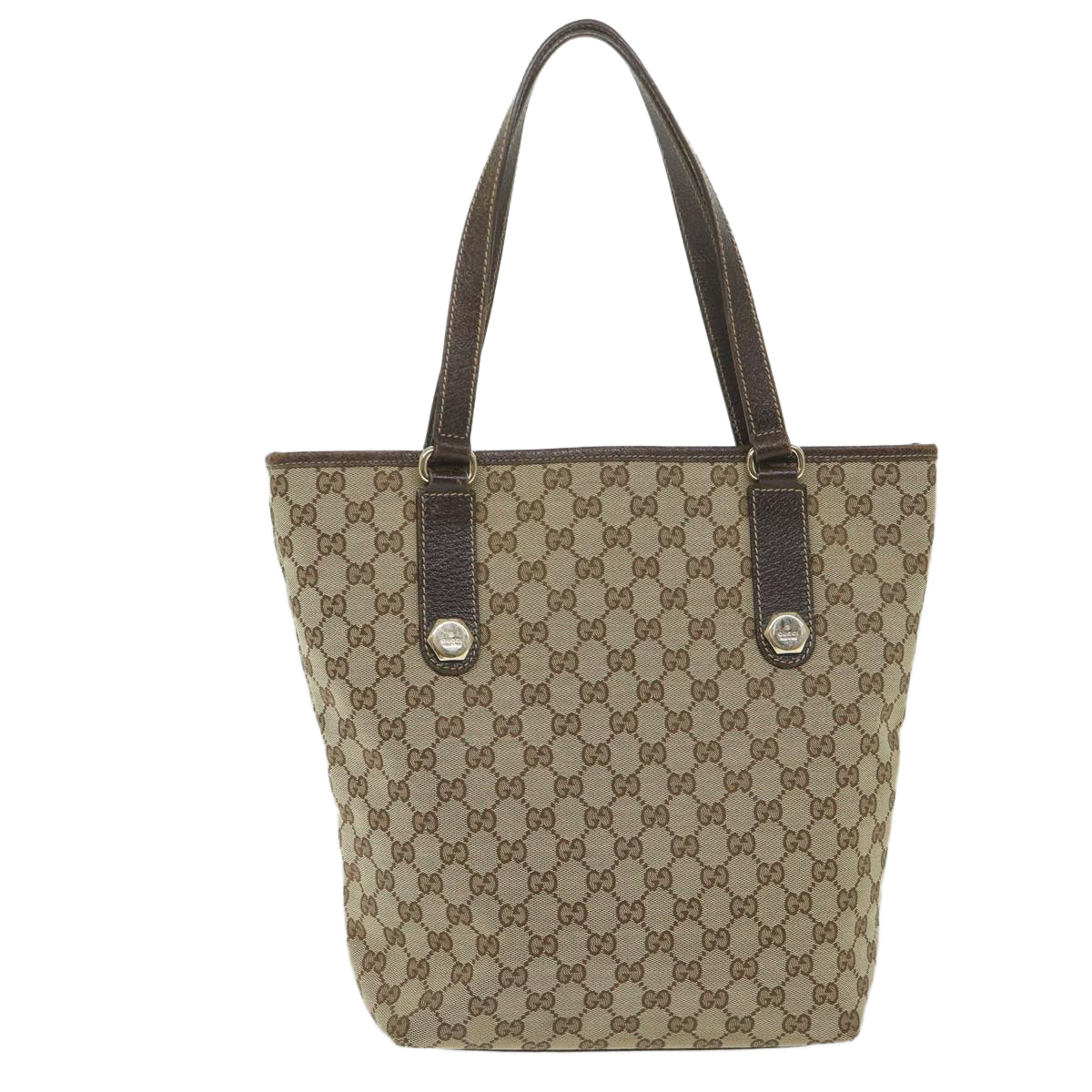 GUCCI GG Canvas Tote Bag Beige 153009 60155