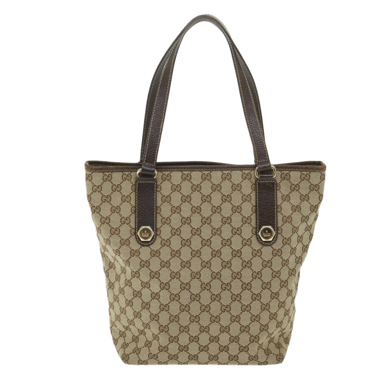 GUCCI GG Canvas Tote Bag Beige 153009 60155