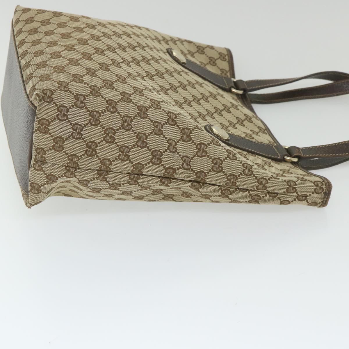 GUCCI GG Canvas Tote Bag Beige 153009 60155