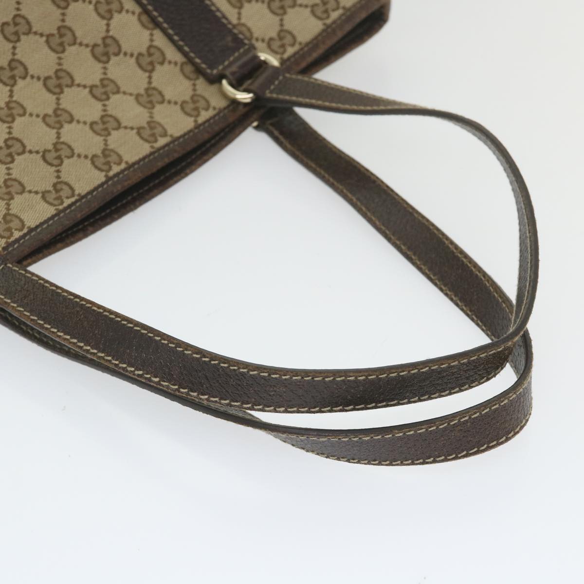 GUCCI GG Canvas Tote Bag Beige 153009 60155