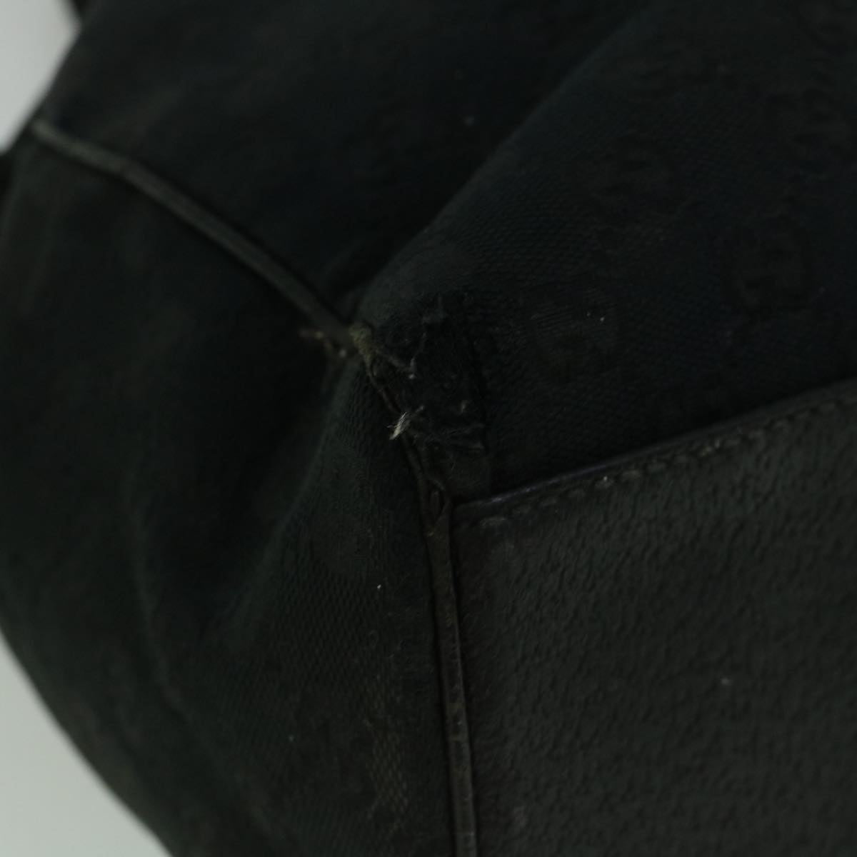GUCCI GG Canvas Tote Bag Black 154180 60257
