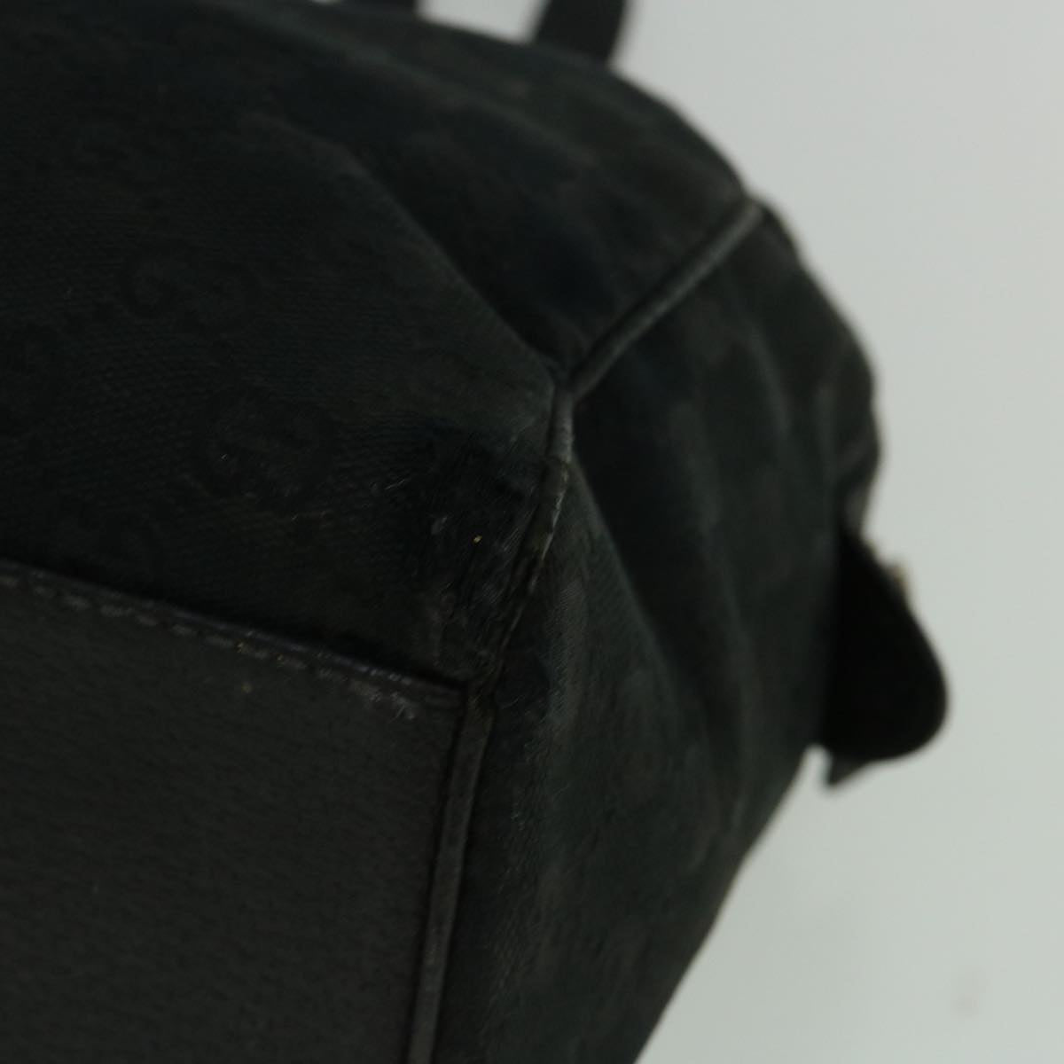 GUCCI GG Canvas Tote Bag Black 154180 60257