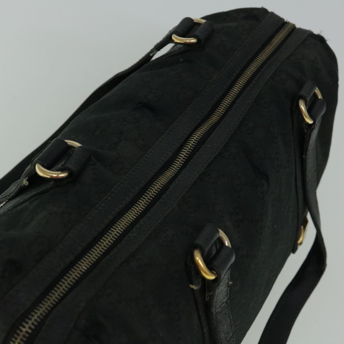 GUCCI GG Canvas Tote Bag Black 154180 60257