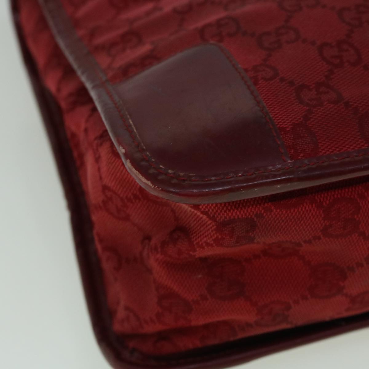 GUCCI GG Canvas Tote Bag Red 60258