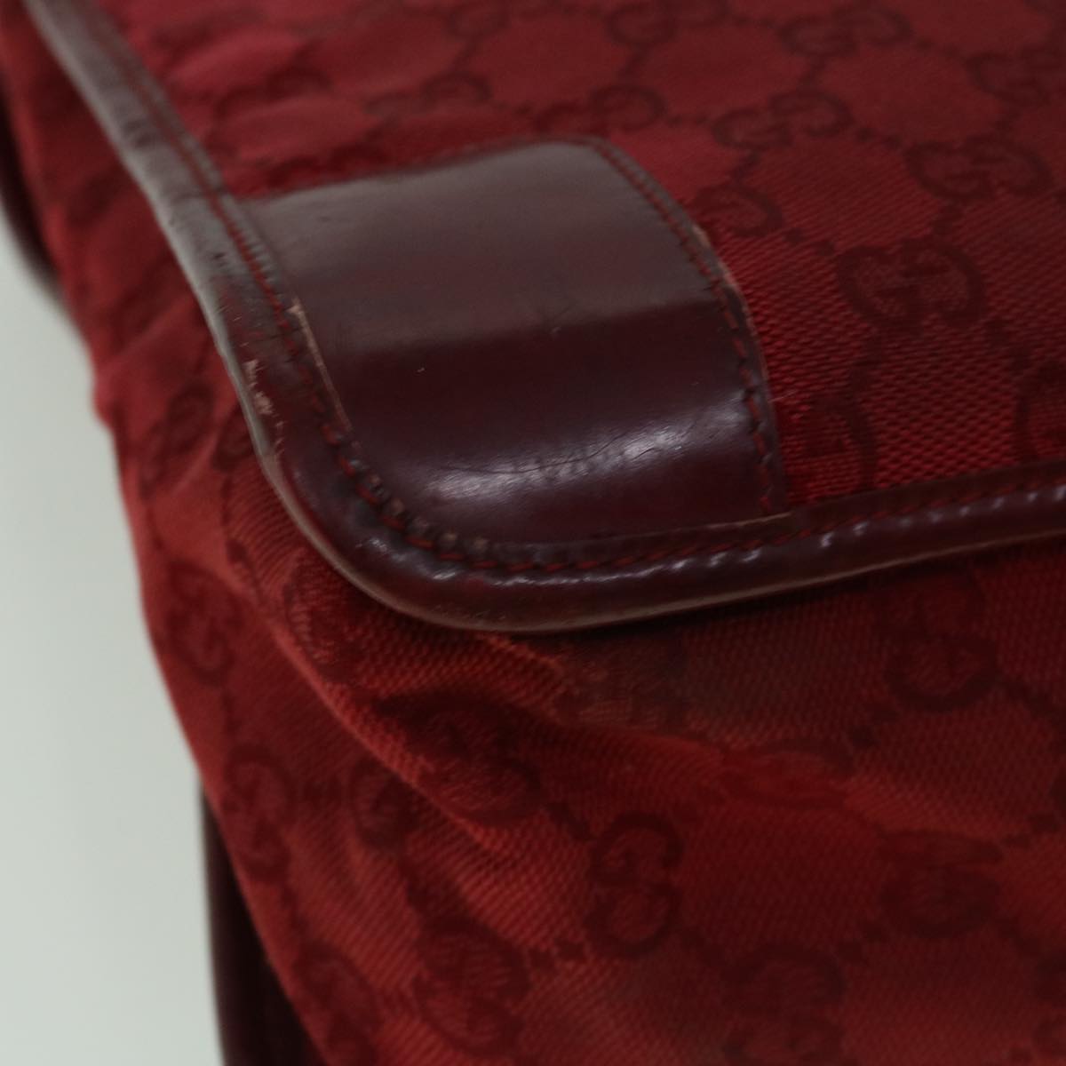 GUCCI GG Canvas Tote Bag Red 60258
