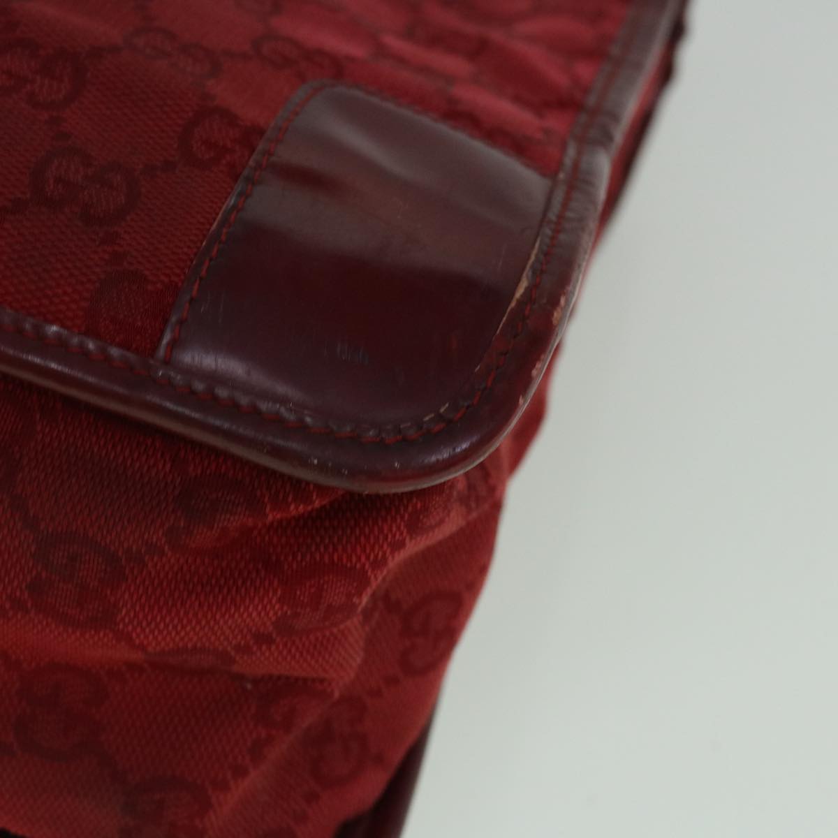 GUCCI GG Canvas Tote Bag Red 60258