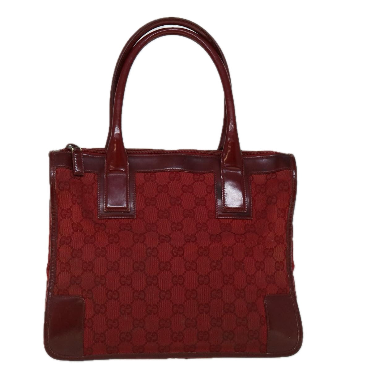 GUCCI GG Canvas Tote Bag Red 60258