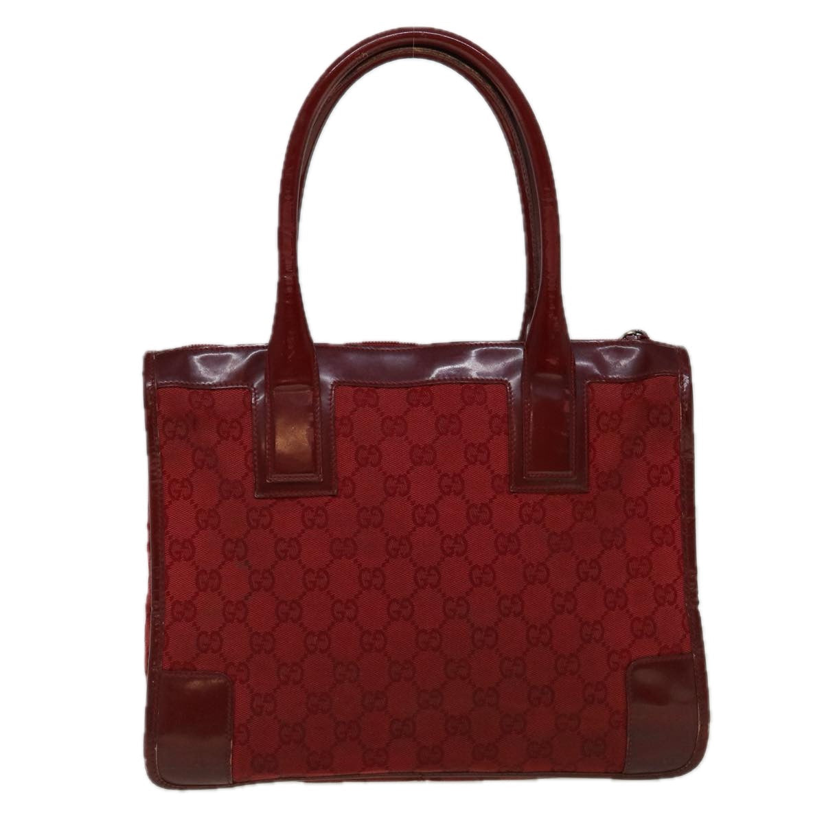 GUCCI GG Canvas Tote Bag Red 60258