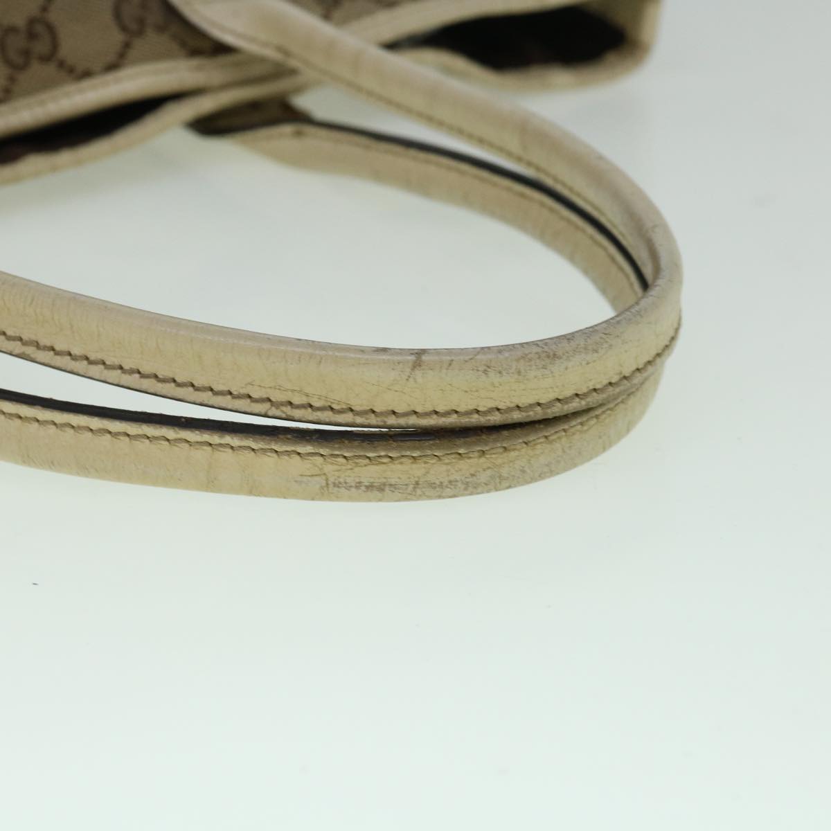 GUCCI GG Canvas Web Sherry Line Tote Bag Beige Red Green 163805 60259