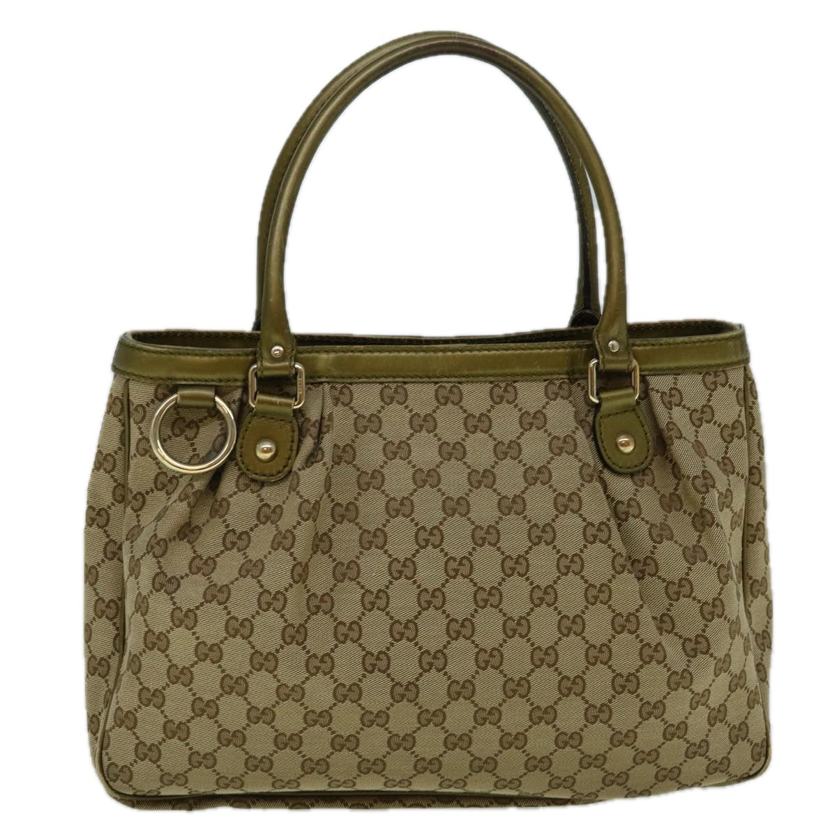 GUCCI GG Canvas Tote Bag Beige 296835 60261