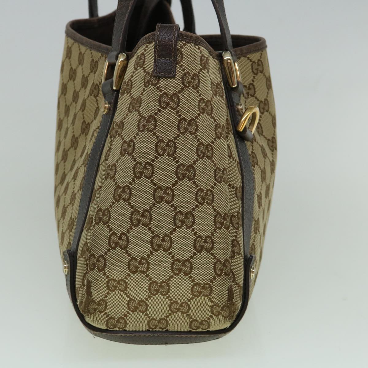 GUCCI GG Canvas Tote Bag Beige 130736 60262