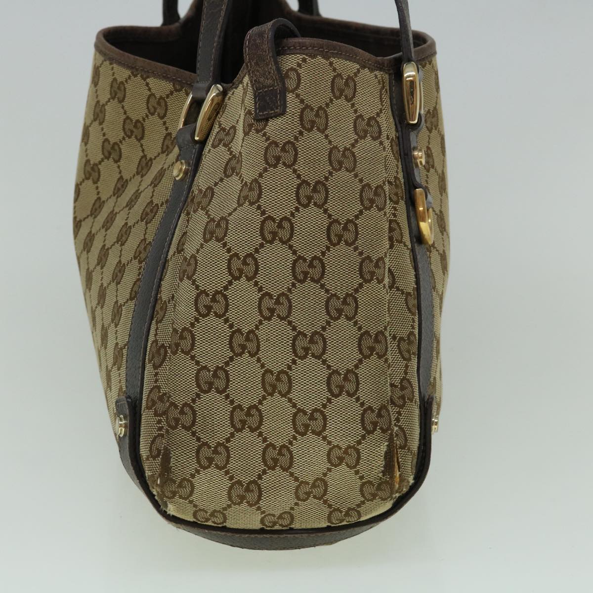 GUCCI GG Canvas Tote Bag Beige 130736 60262