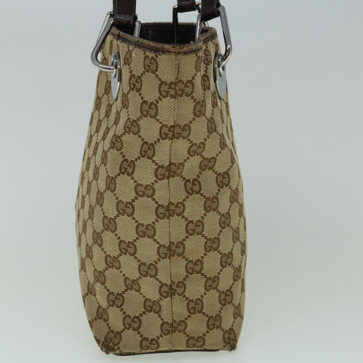 GUCCI GG Canvas Tote Bag Beige 120840 60264