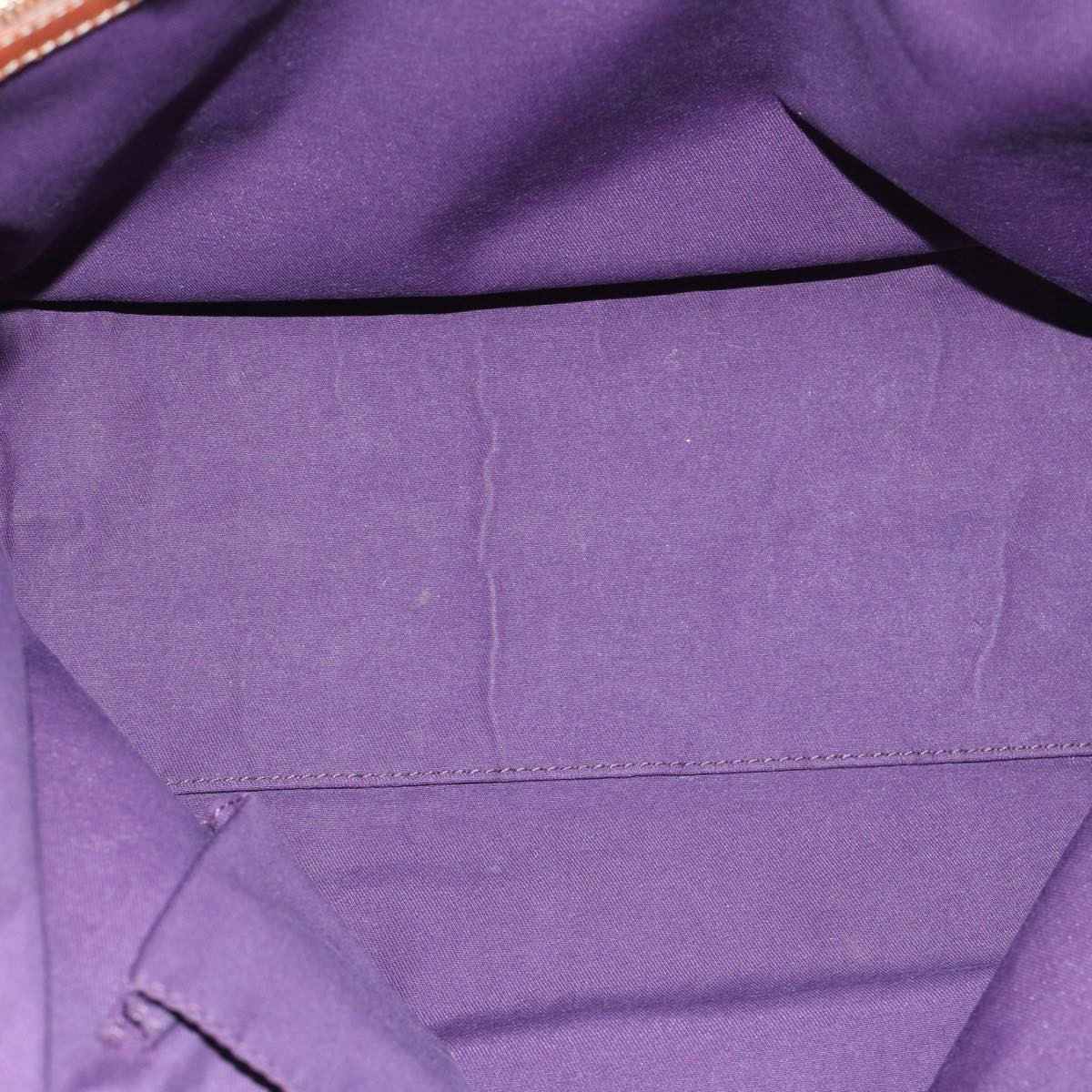 GUCCI GG Canvas Sherry Line Tote Bag Beige Orange purple 137396 60386
