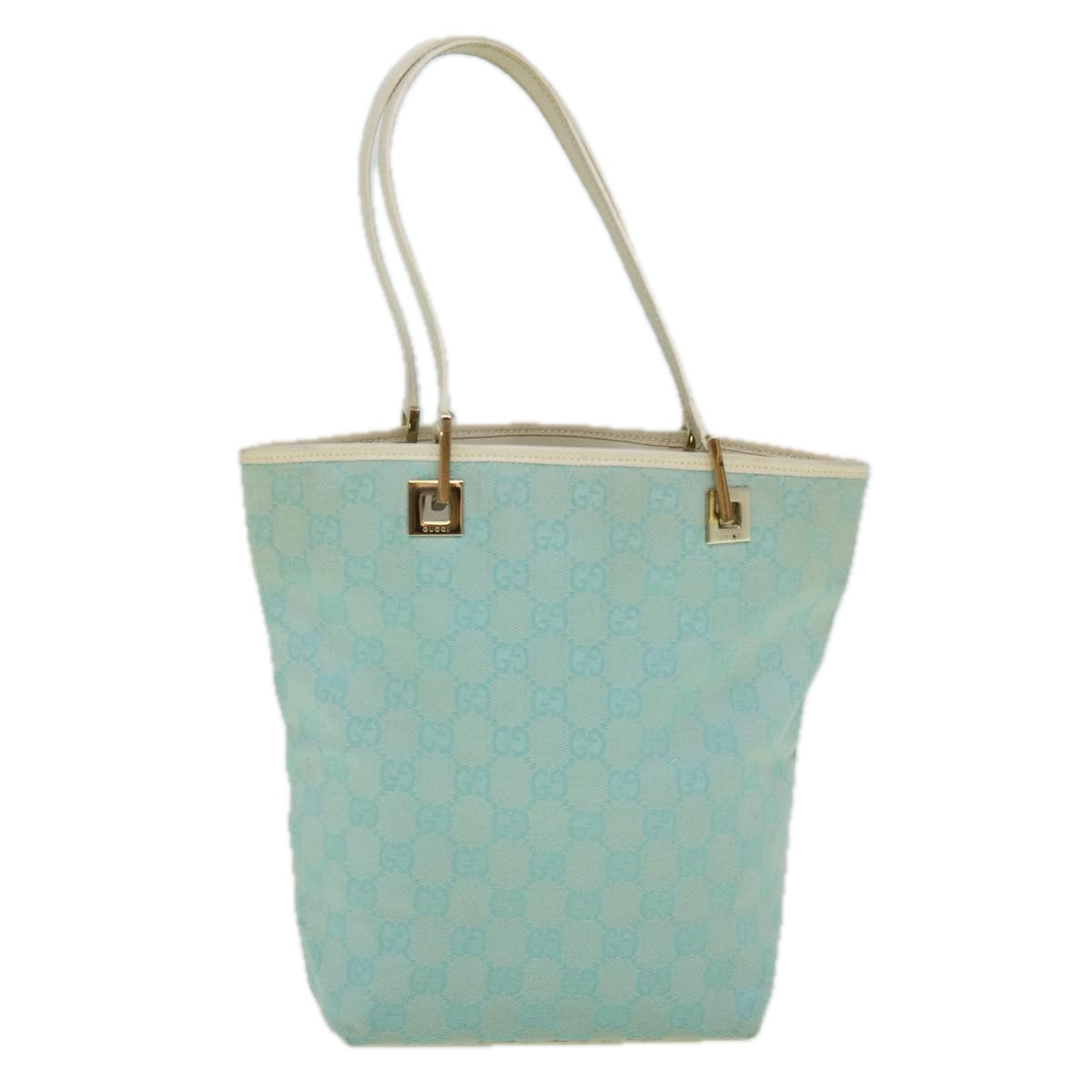GUCCI GG Canvas Tote Bag Light Blue 002 1099 2404 60388