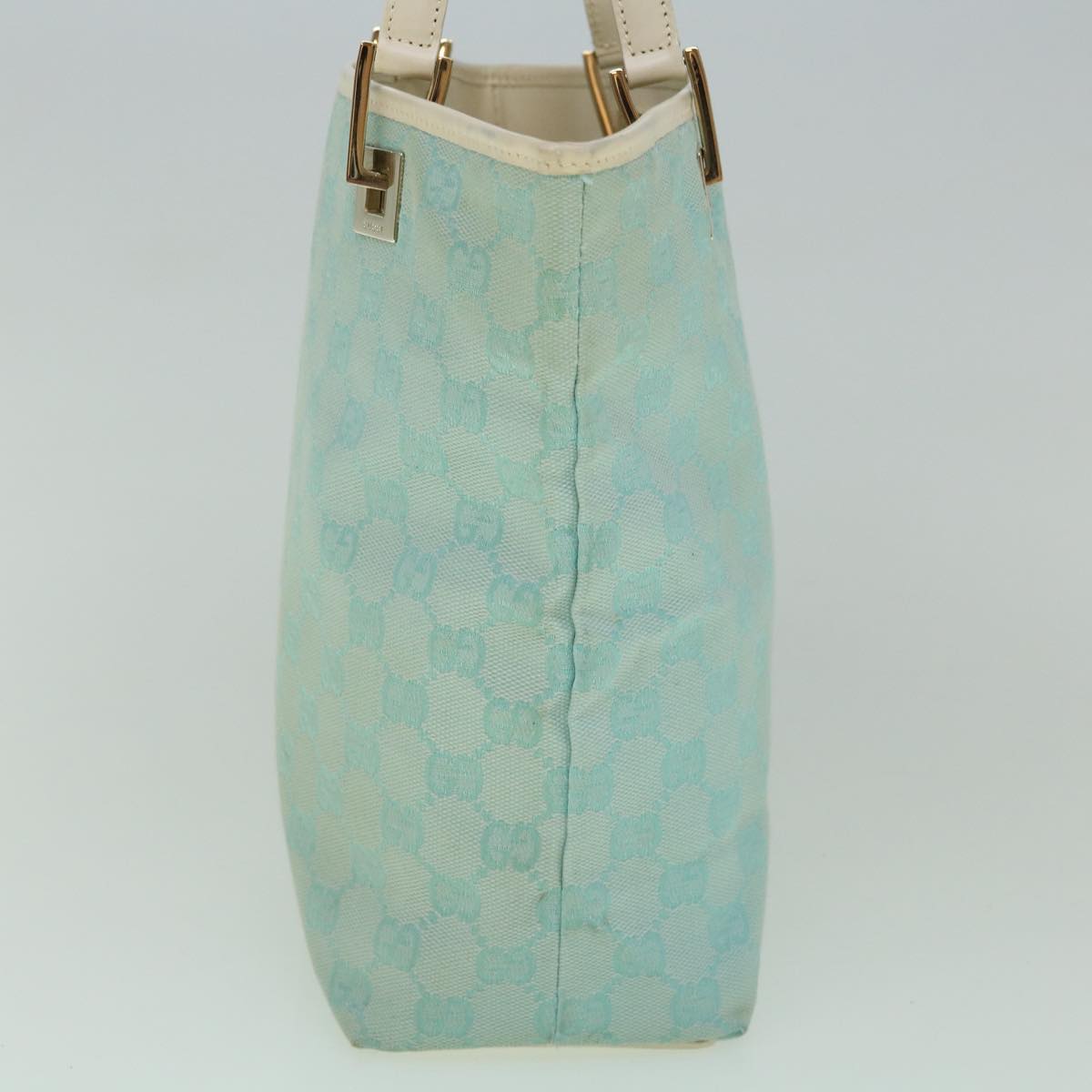 GUCCI GG Canvas Tote Bag Light Blue 002 1099 2404 60388