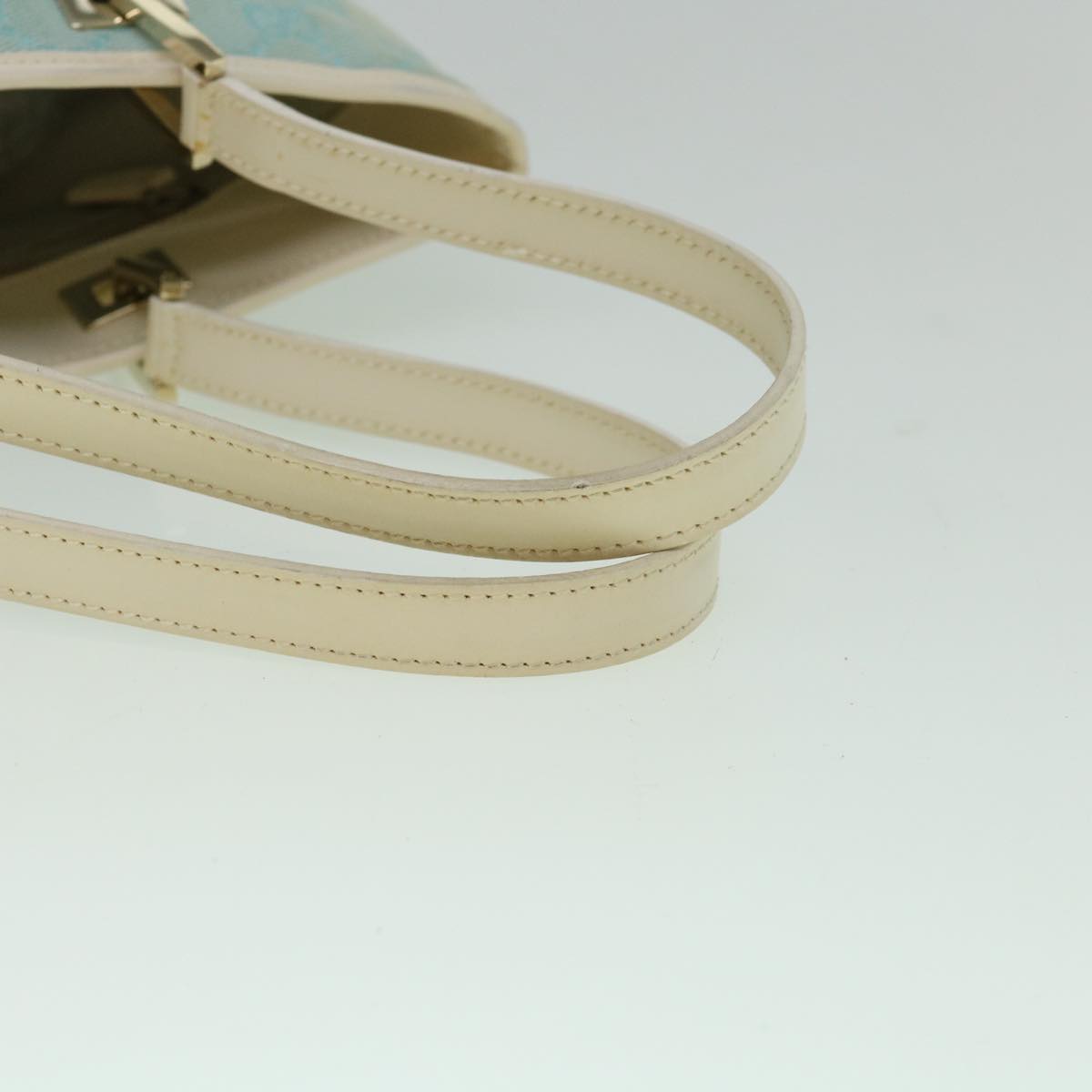 GUCCI GG Canvas Tote Bag Light Blue 002 1099 2404 60388