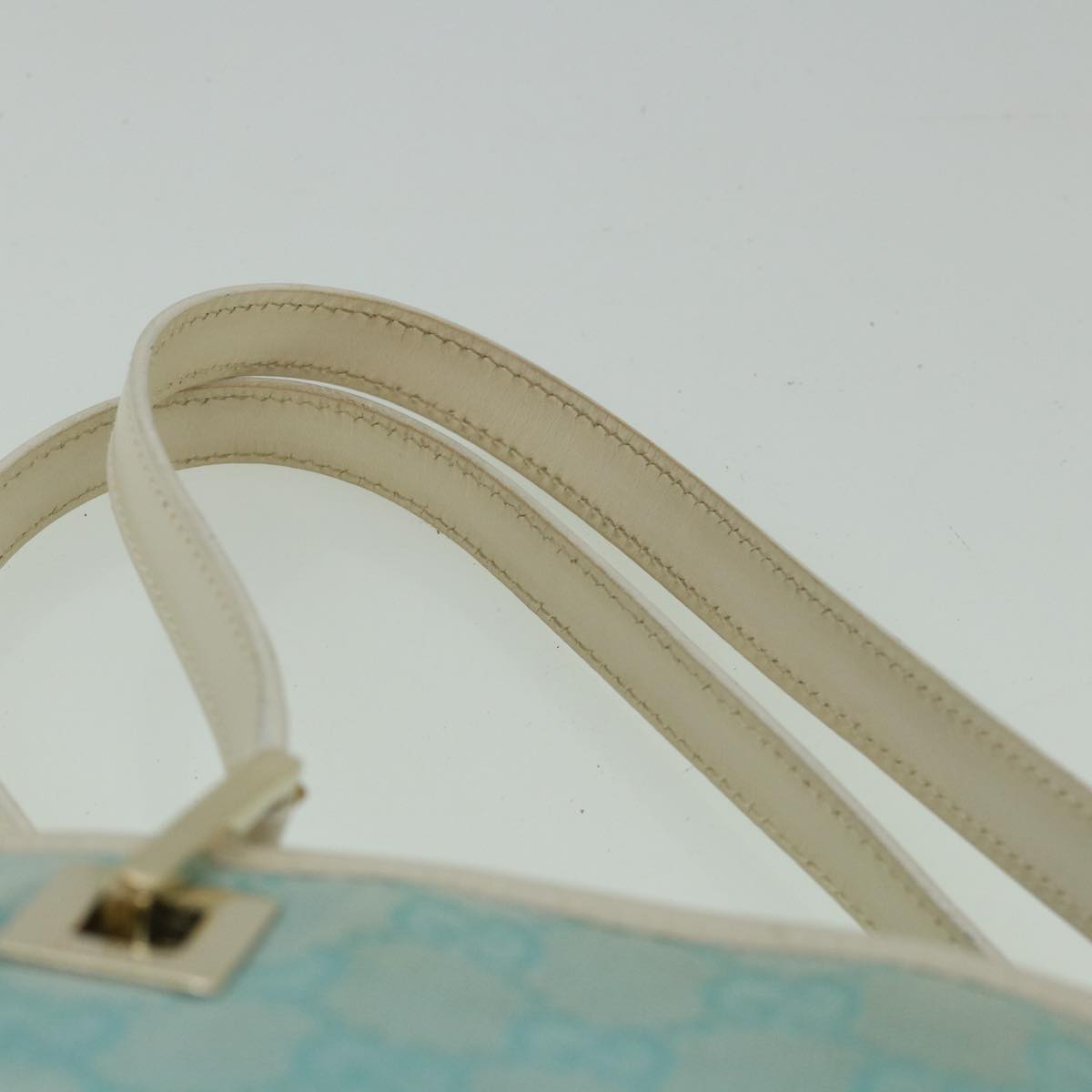 GUCCI GG Canvas Tote Bag Light Blue 002 1099 2404 60388