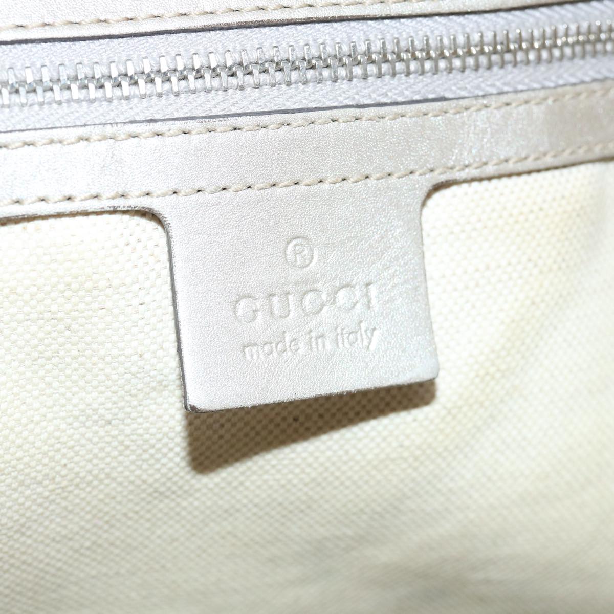 GUCCI GG Implement Canvas Tote Bag Silver 197953 60394