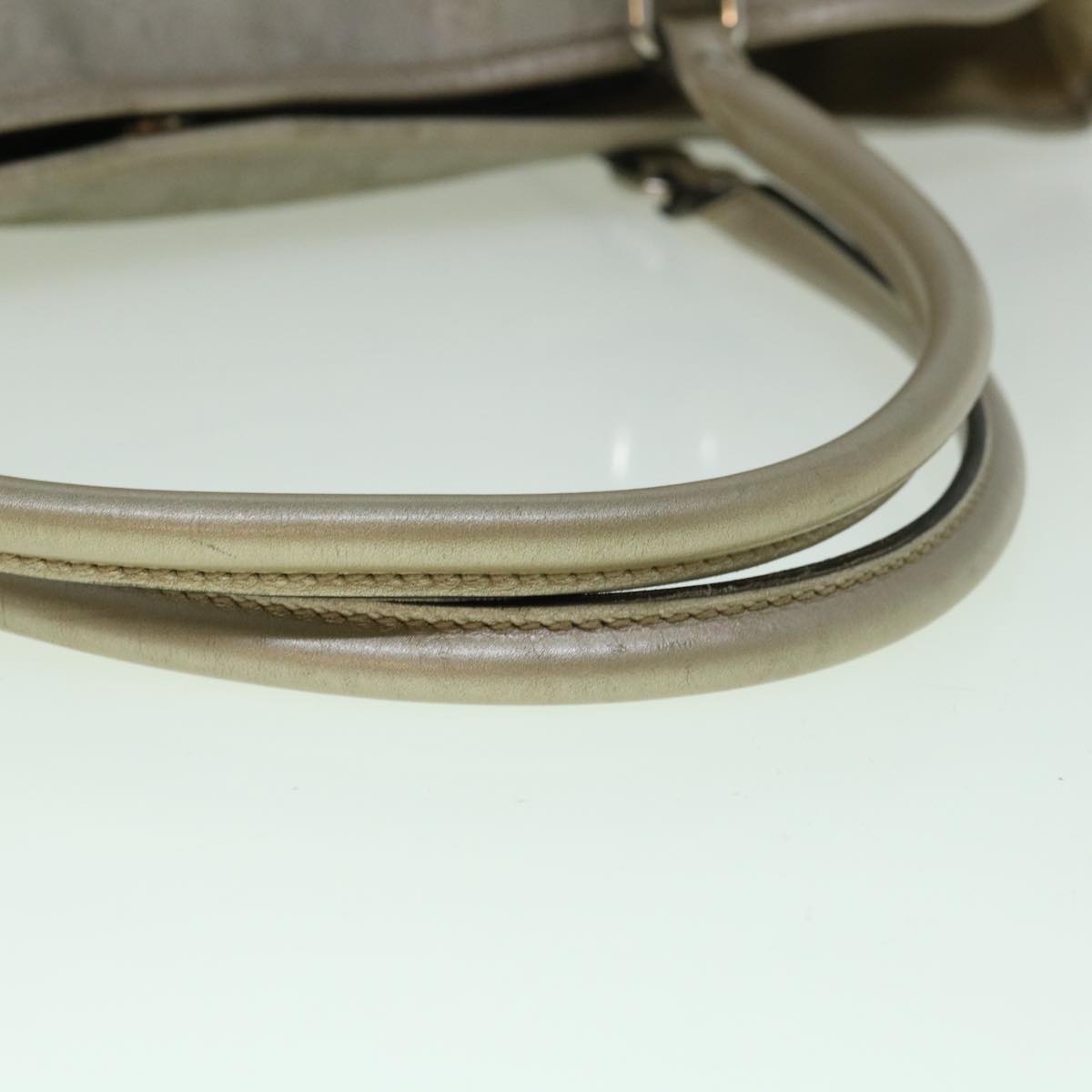 GUCCI GG Implement Canvas Tote Bag Silver 197953 60394